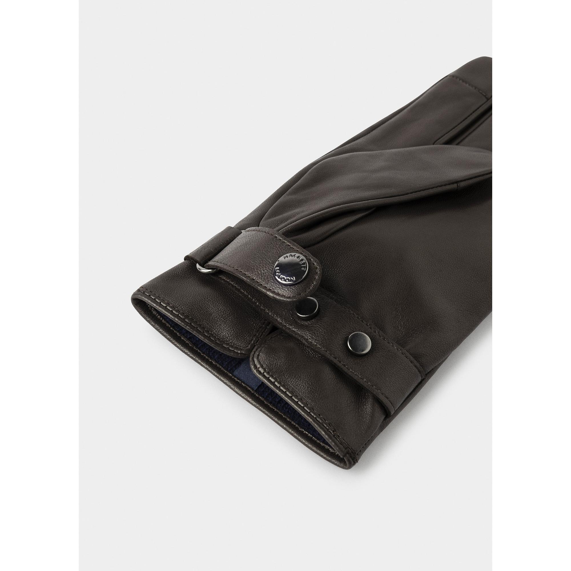 Product image 4 of 4 of Hackett Men's Commuter Touch Leather Gloves - Brown