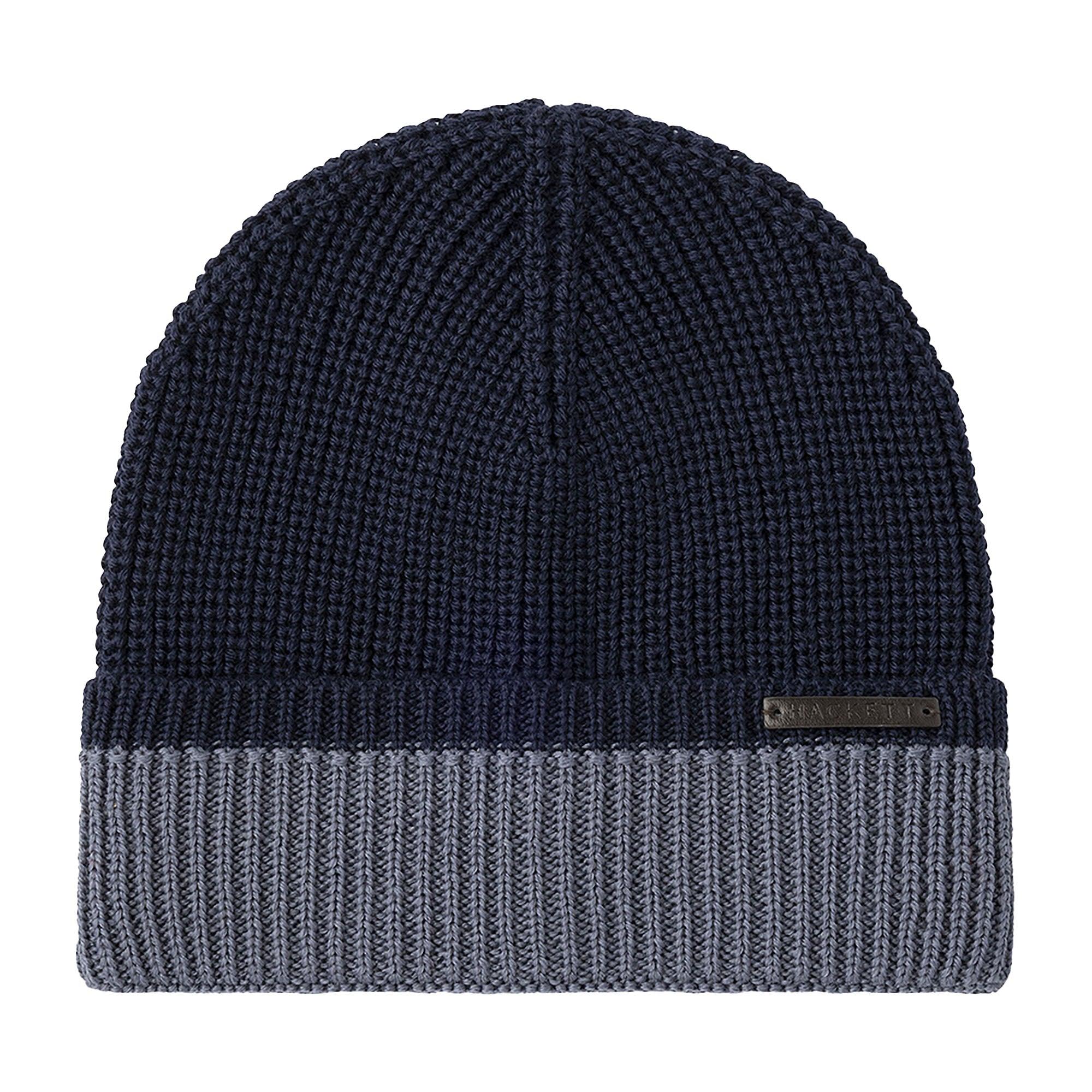 Product image 1 of 3 of Hackett Men's Merino Beanie - Midnight Blue