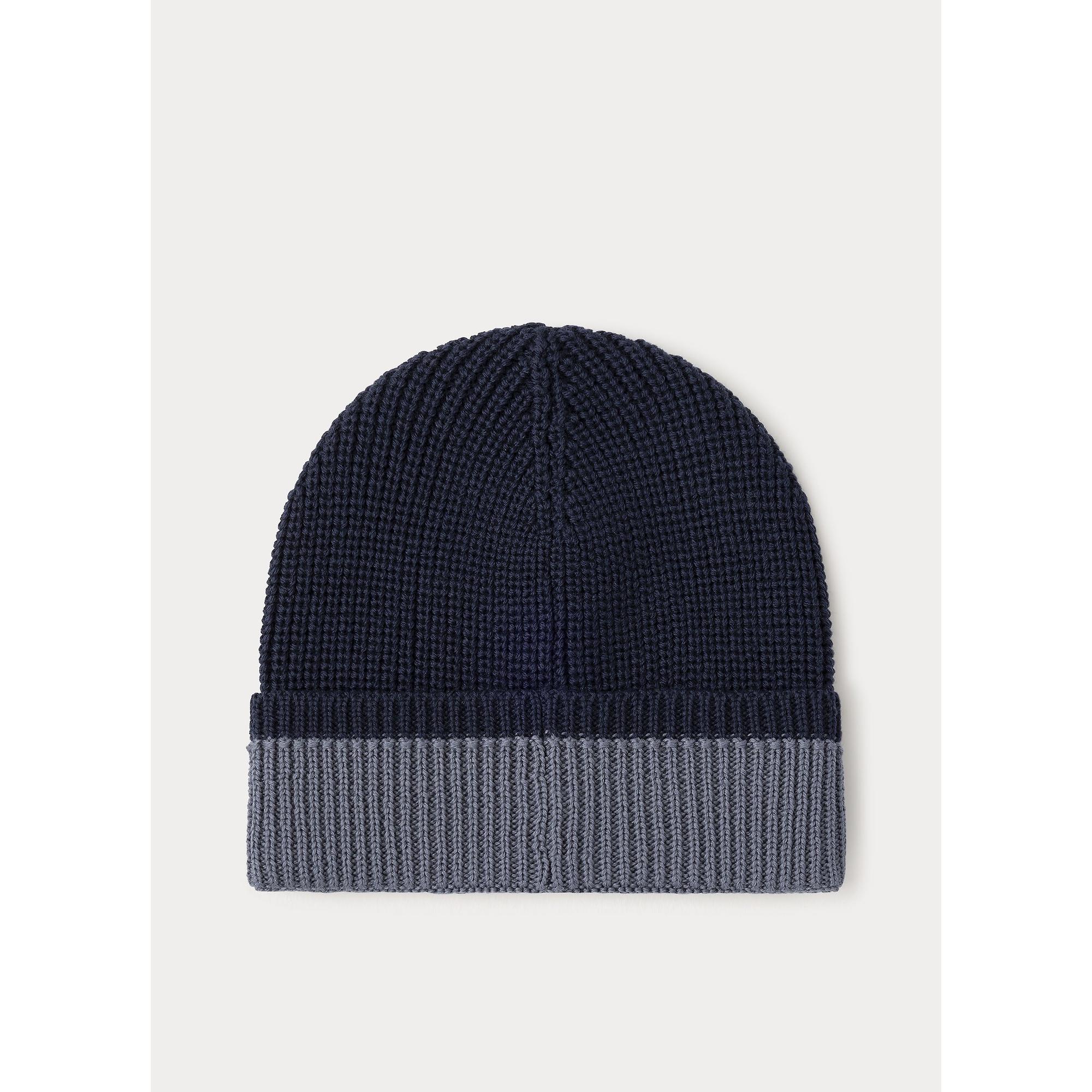 Product image 2 of 3 of Hackett Men's Merino Beanie - Midnight Blue