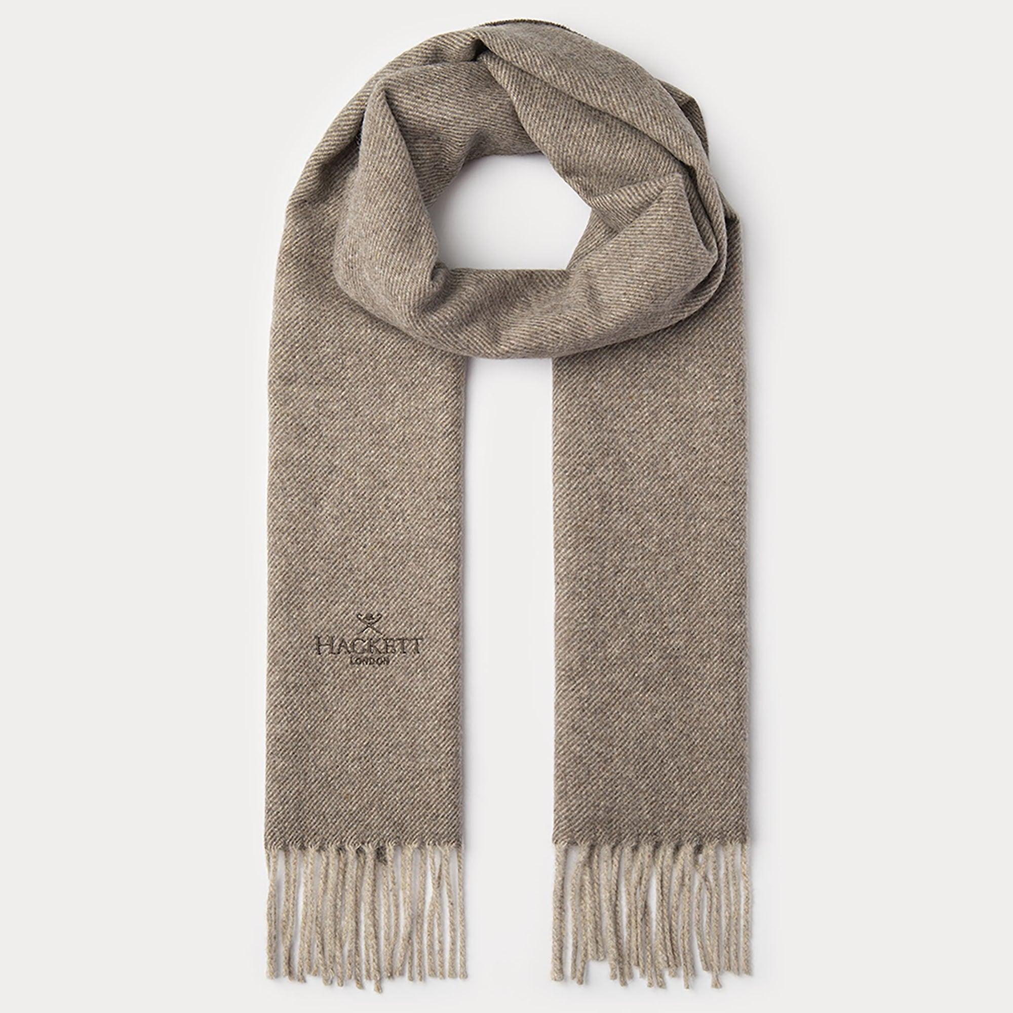 Product image 1 of 3 of Hackett Men's Cashmere-Wool Twill Scarf - Camel