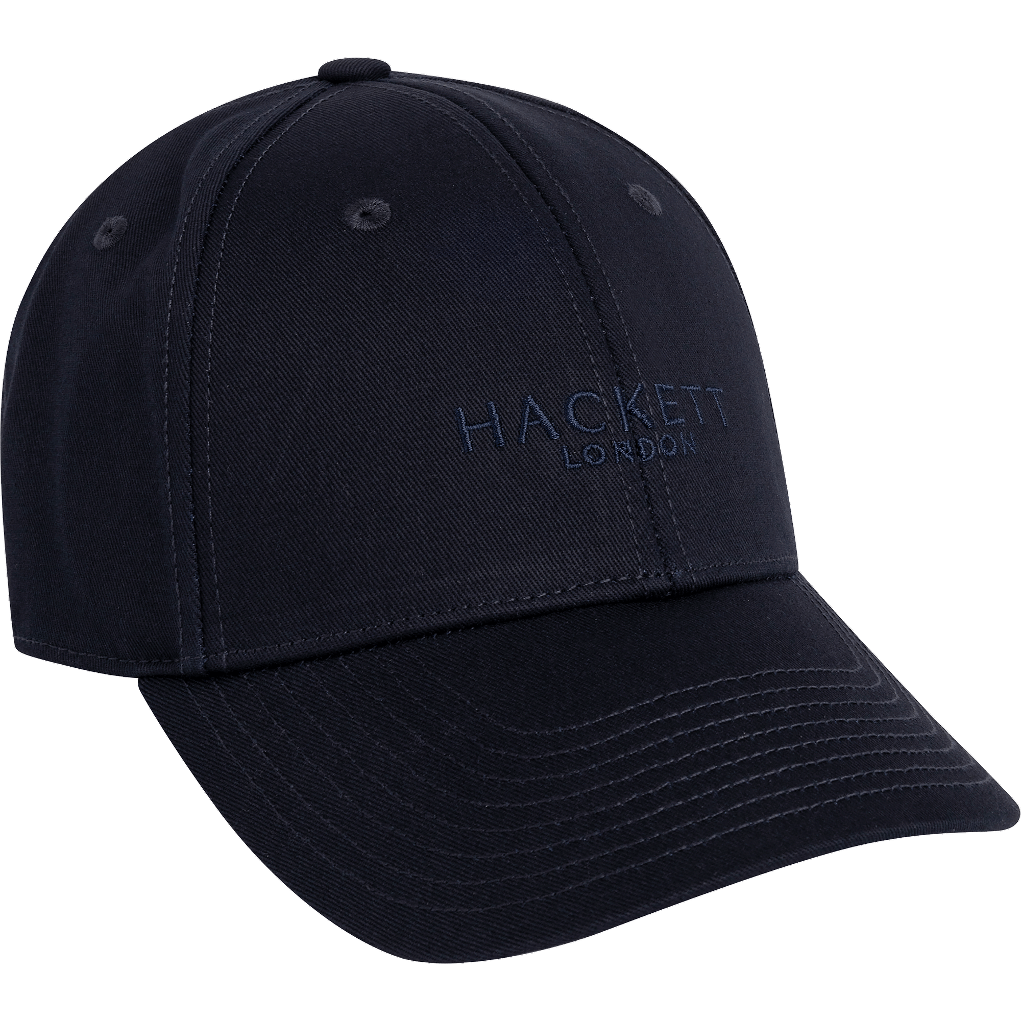 Product image 1 of 3 of Hackett Men's Tonal Branded Cotton Cap - Midnight Blue