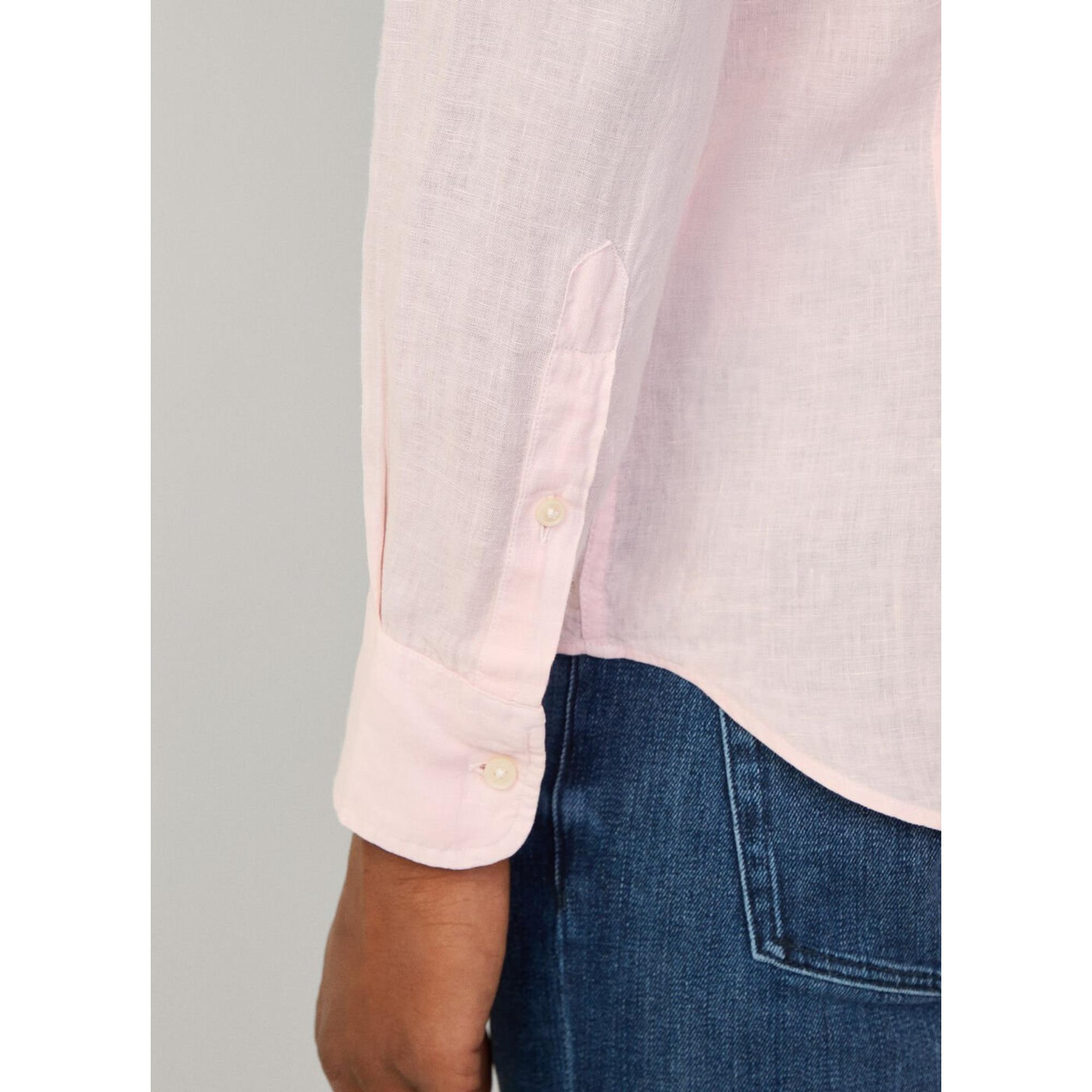 Product image 7 of 8 of Hackett Men's Tailored Fit Linen Kent Shirt - Summer Pink
