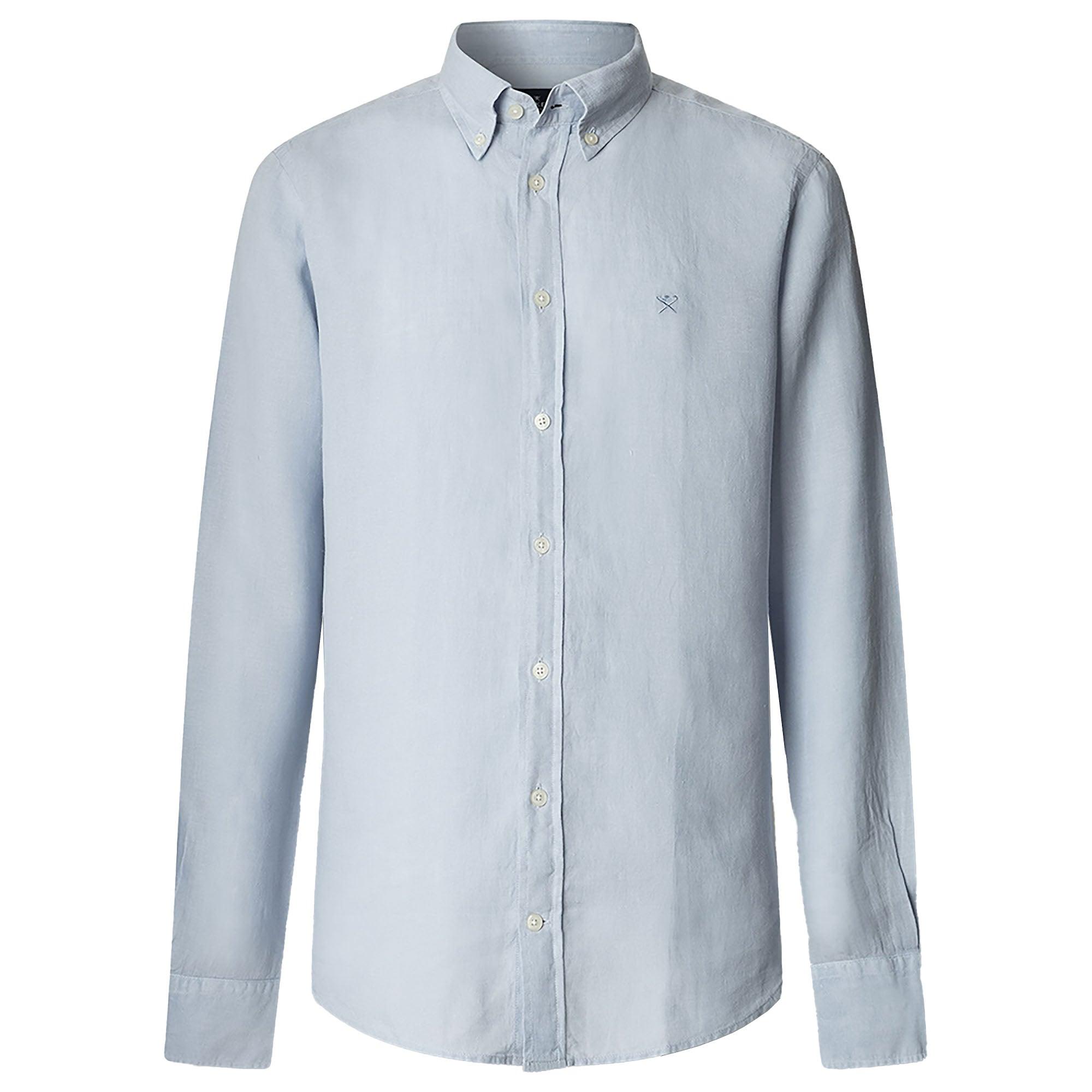 Product image 1 of 2 of Hackett Men's Essential GMD Linen BRPT Shirt - Oxford Blue