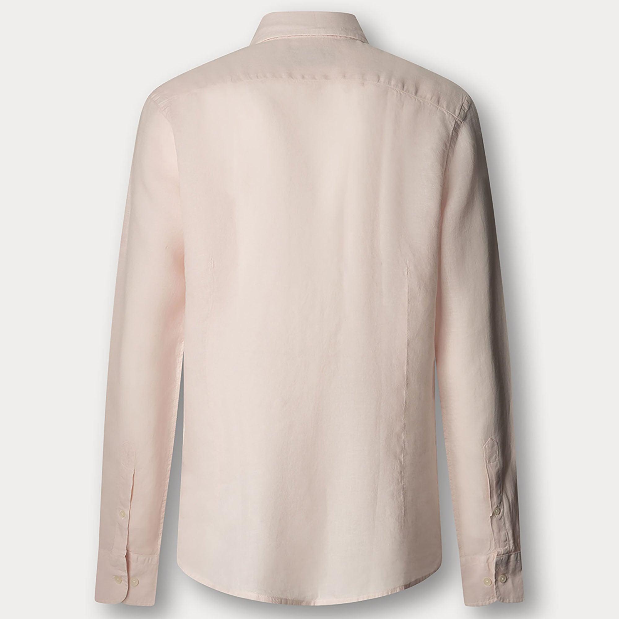 Product image 2 of 2 of Hackett Men's Essential GMD Linen Kent Shirt - Baby Pink