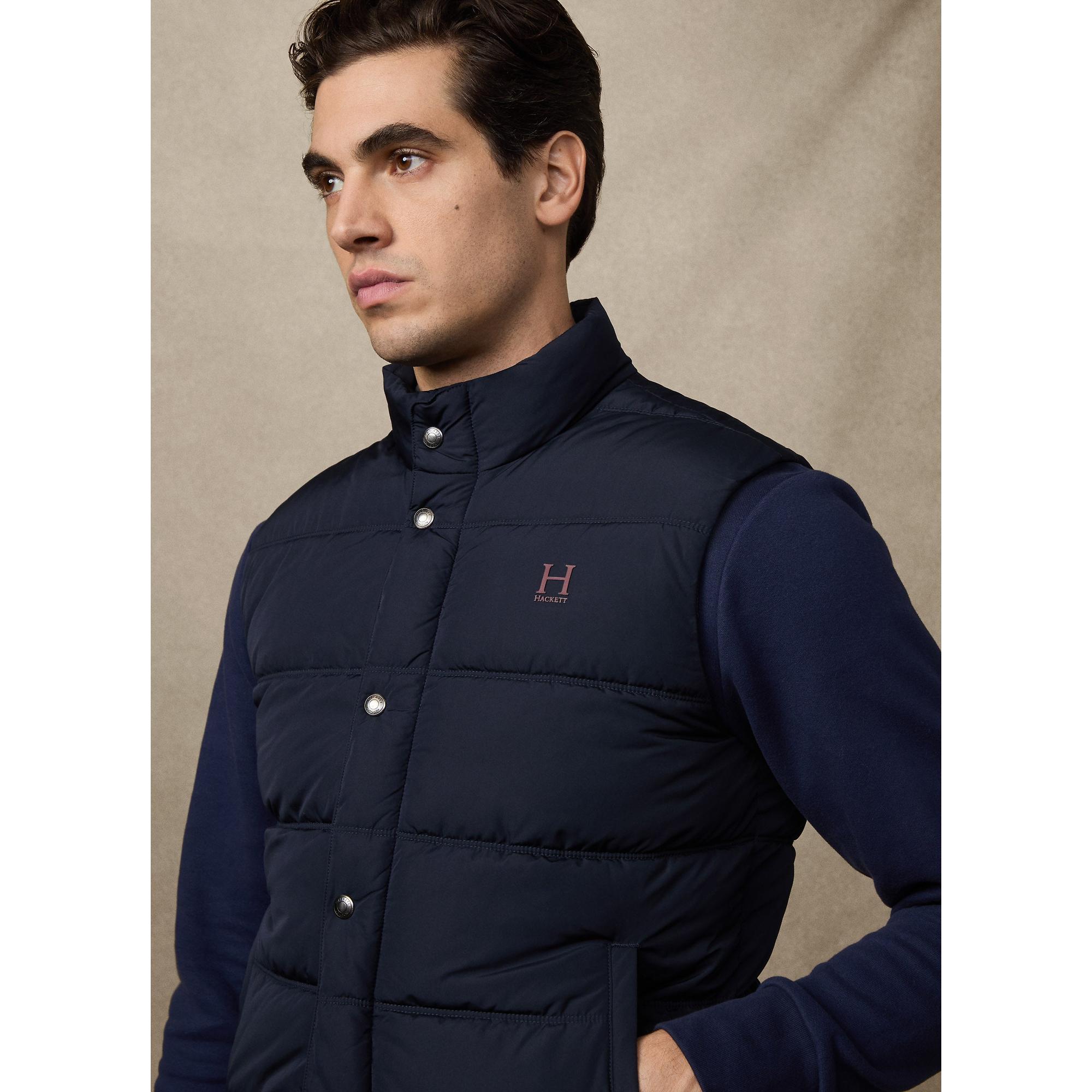 Product image 4 of 8 of Hackett Men's Heritage Logo Gilet - Midnight Blue