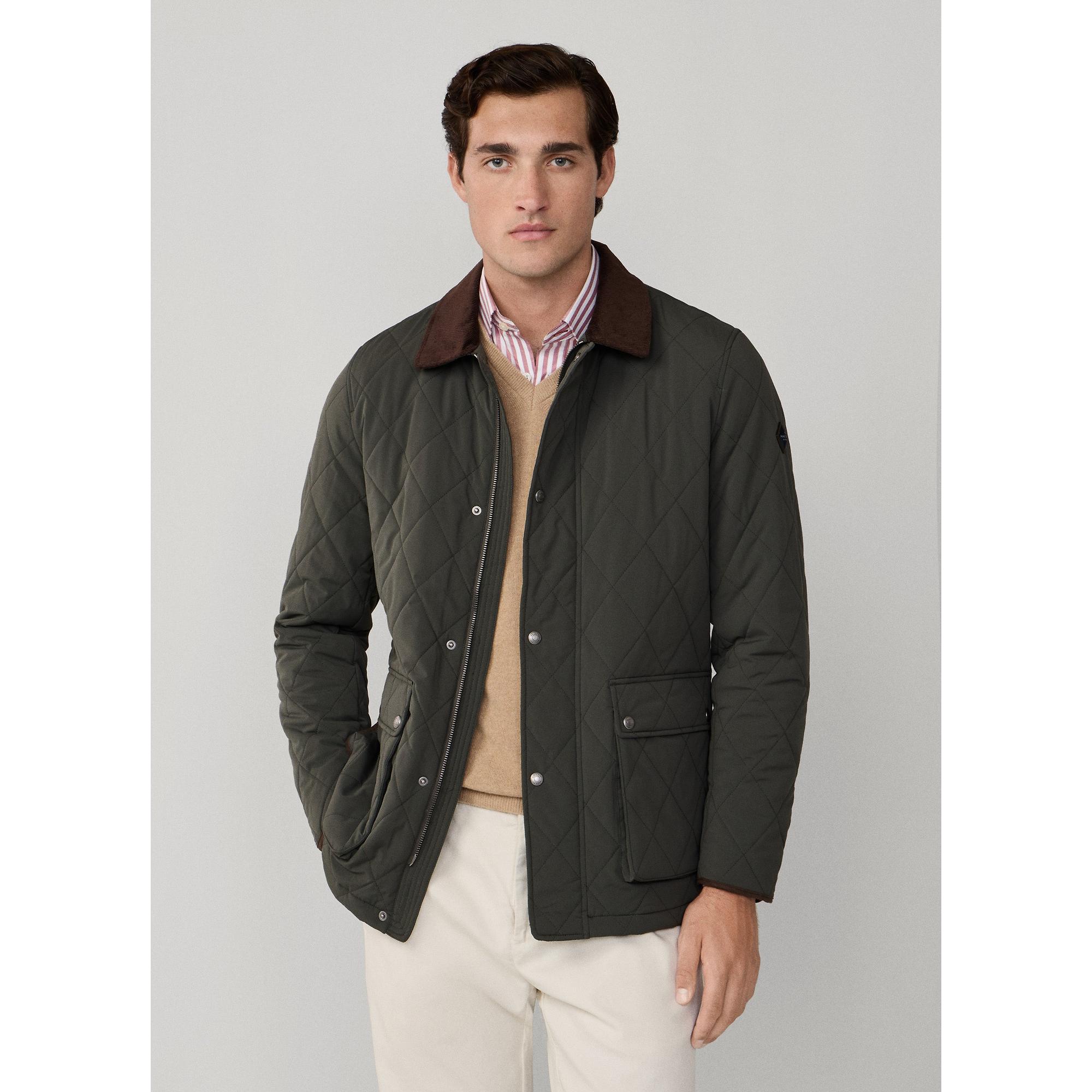 Product image 4 of 9 of Hackett Men's Quilted Jacket - Deep Green