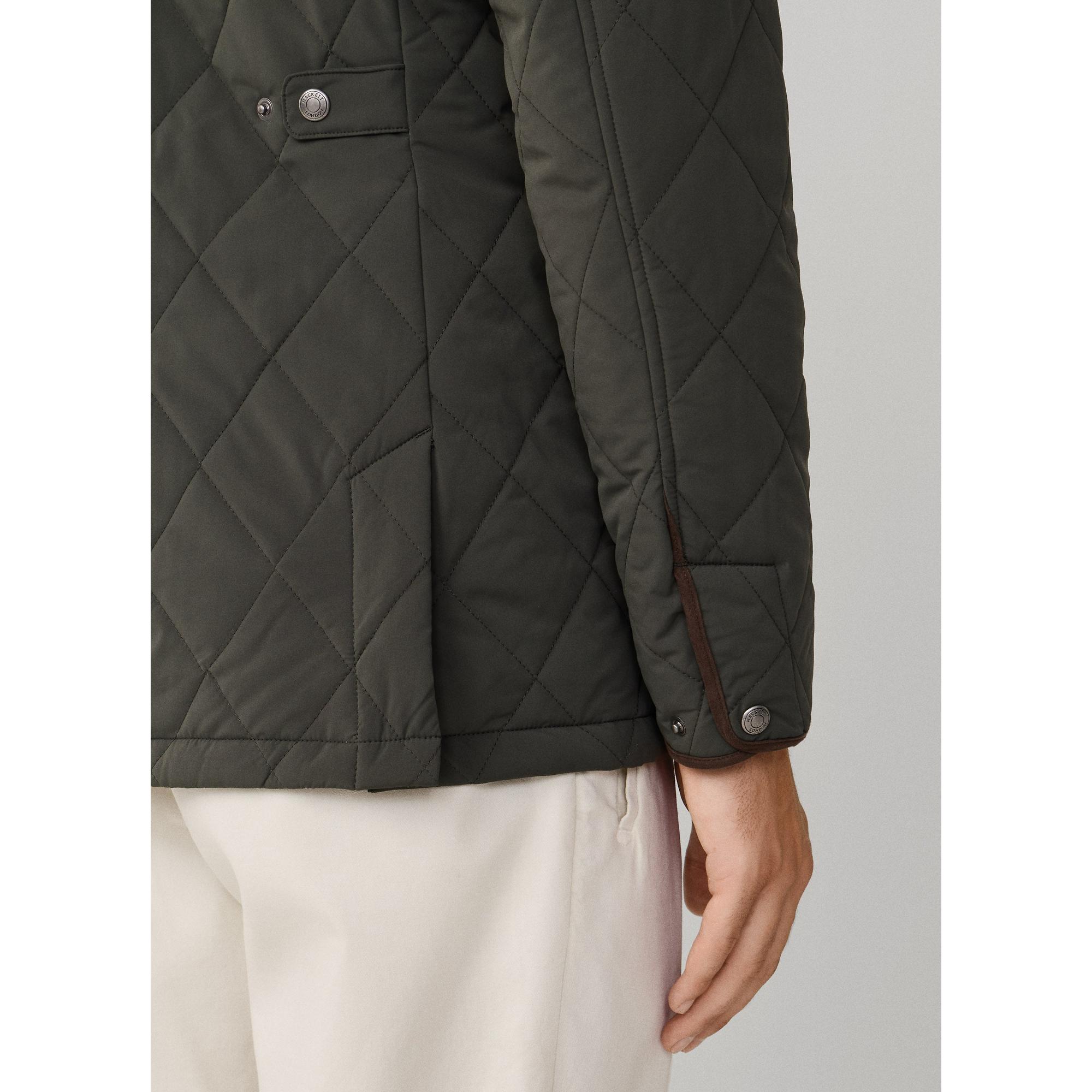 Product image 8 of 9 of Hackett Men's Quilted Jacket - Deep Green