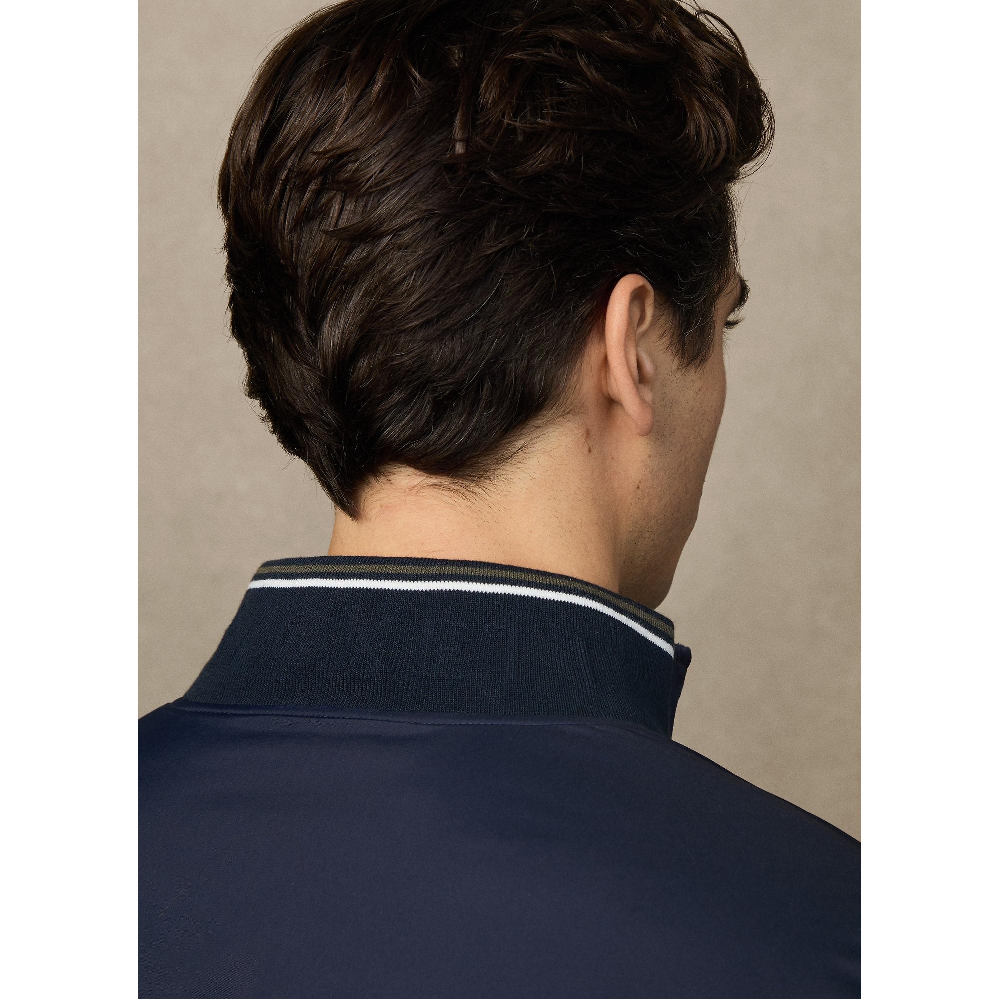 Product image 10 of 12 of Hackett Men's Heritage Logo Blouson Jacket - Midnight Blue