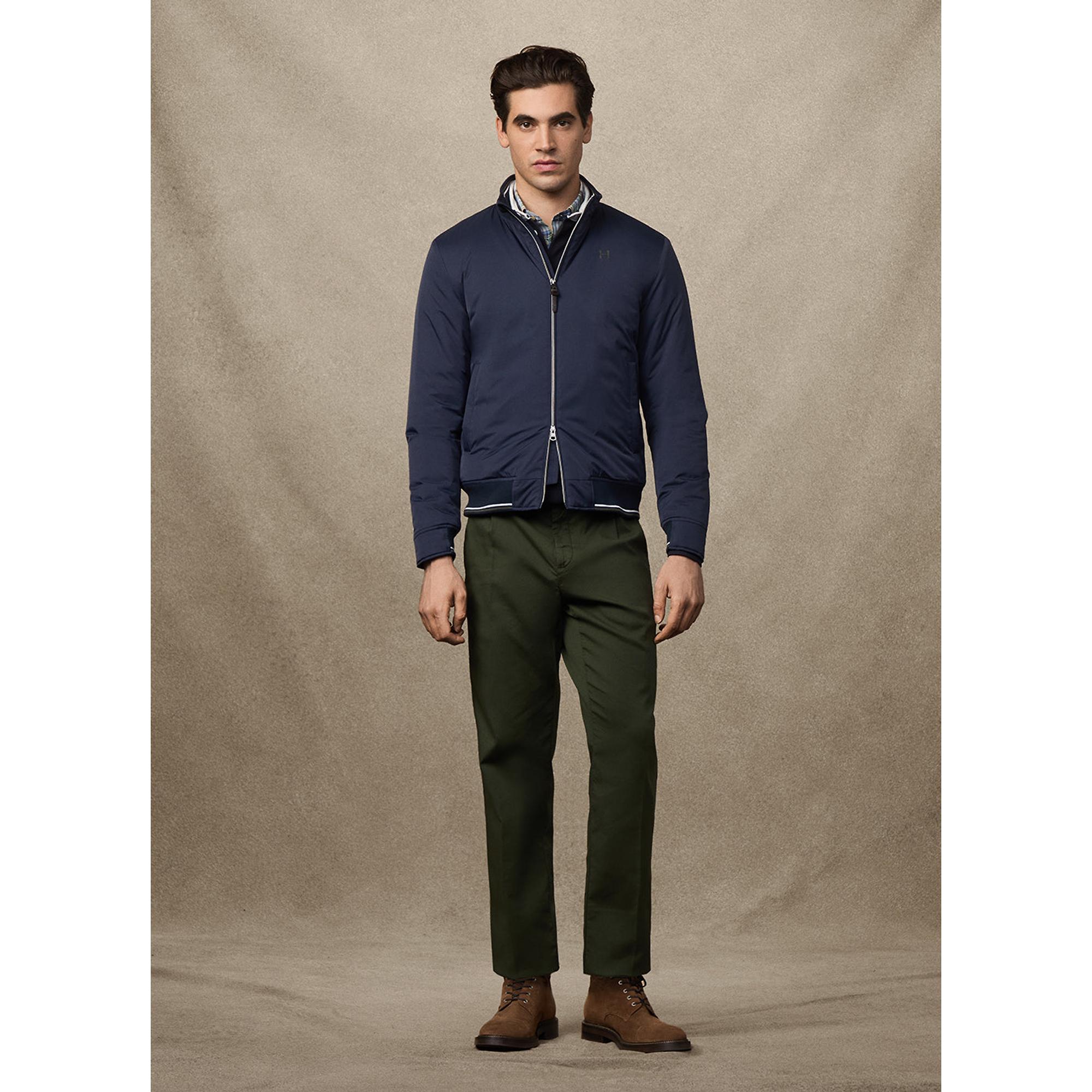 Product image 12 of 12 of Hackett Men's Heritage Logo Blouson Jacket - Midnight Blue