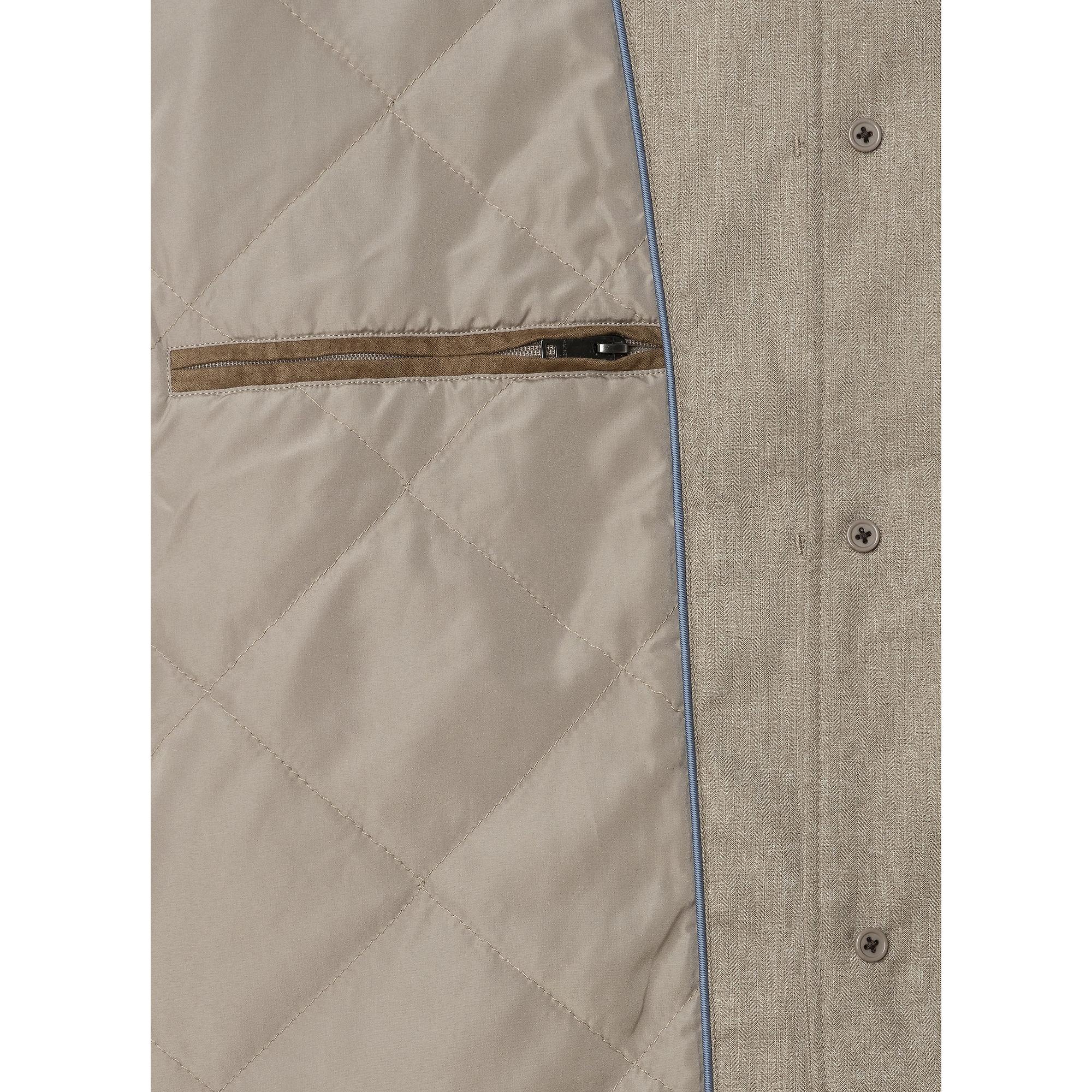 Product image 3 of 4 of Hackett Men's Herringbone Shirt Jacket - Taupe Beige