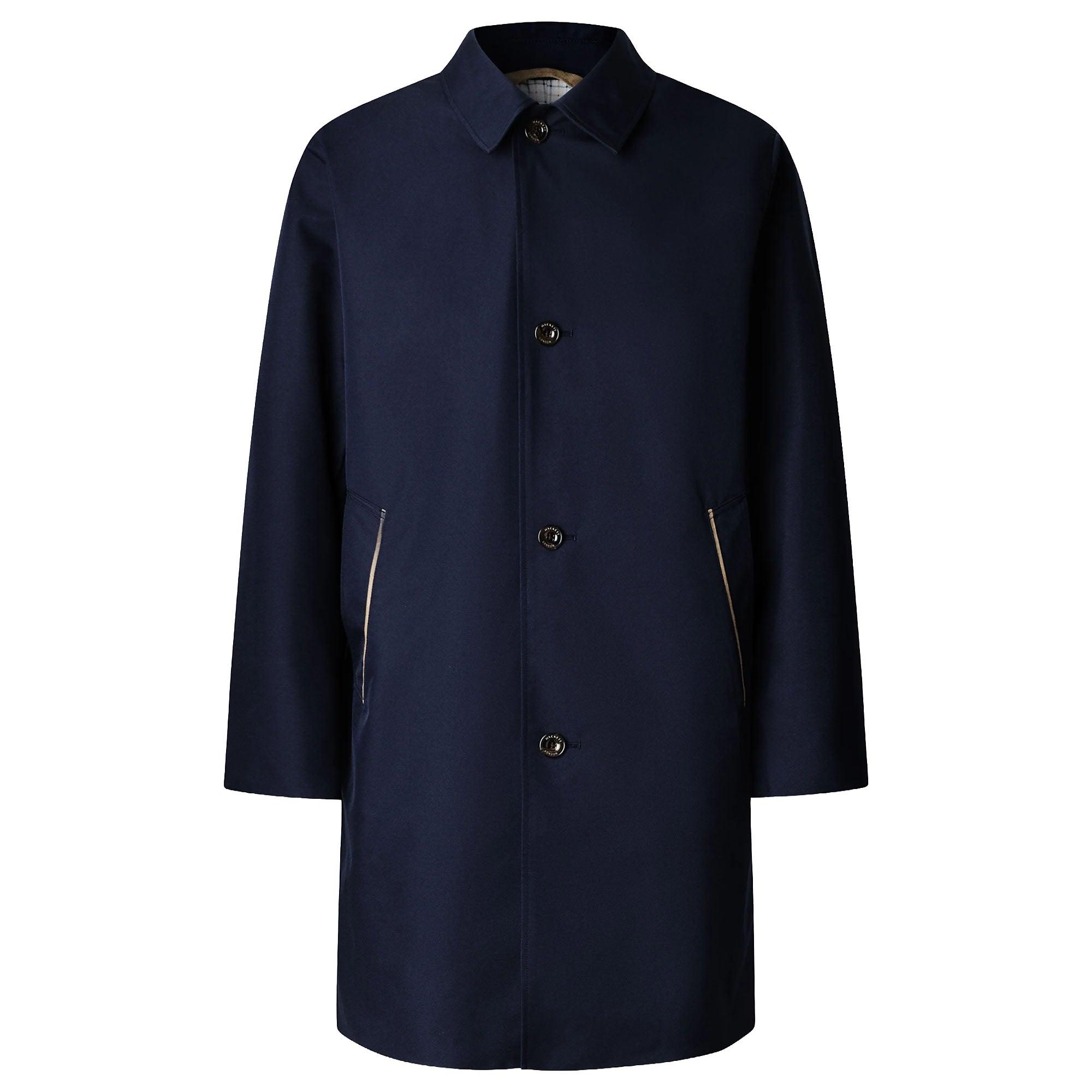 Product image 1 of 11 of Hackett Men's Belgravia Mac - Midnight Blue
