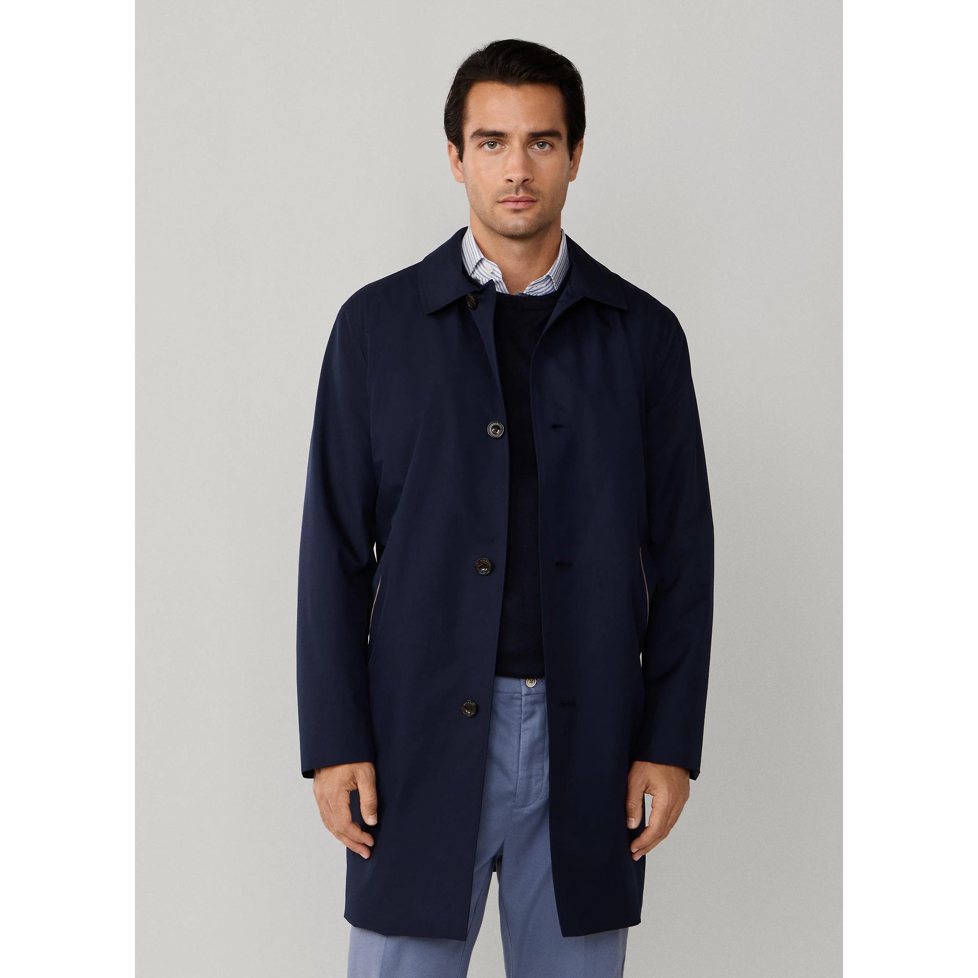 Product image 2 of 11 of Hackett Men's Belgravia Mac - Midnight Blue