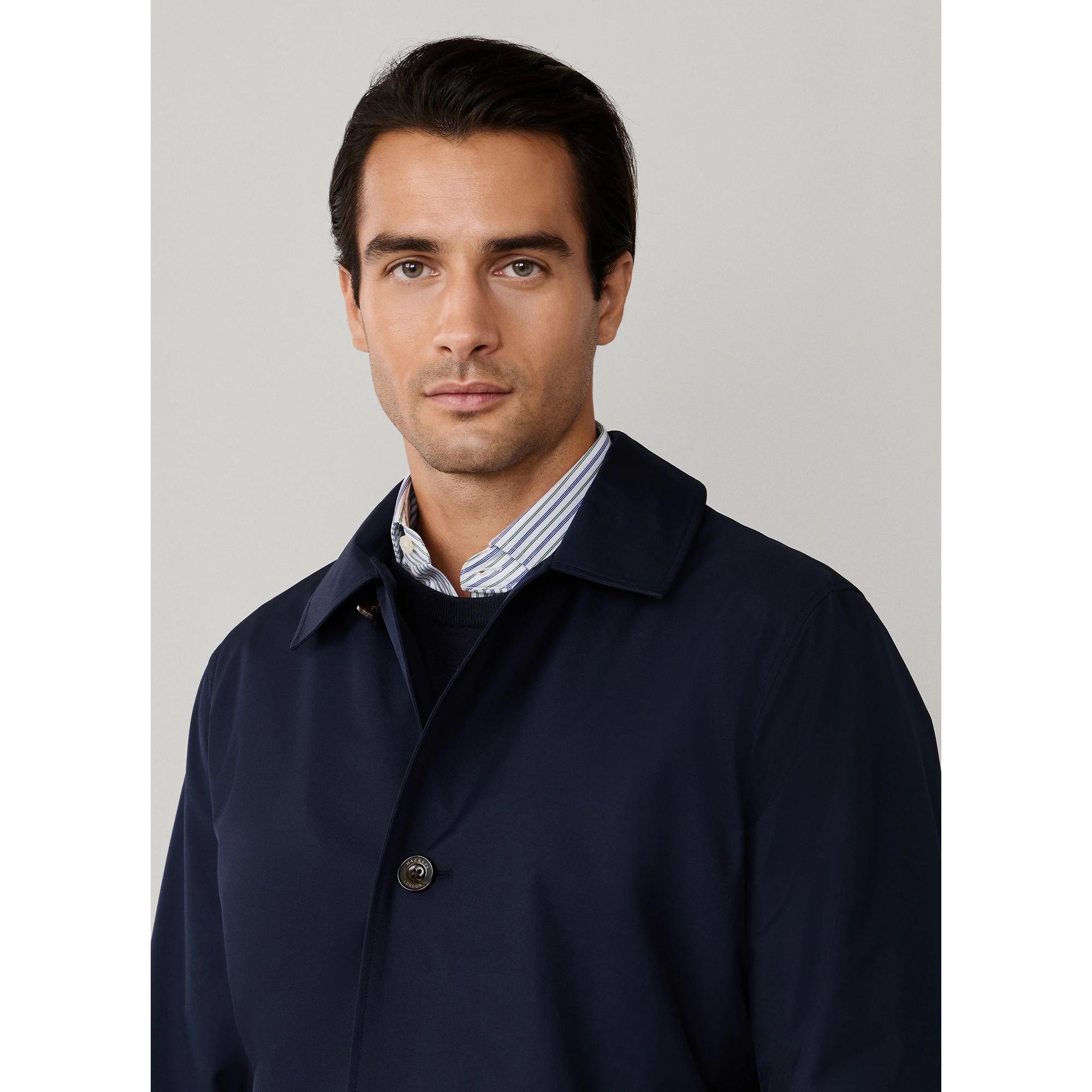 Product image 3 of 11 of Hackett Men's Belgravia Mac - Midnight Blue