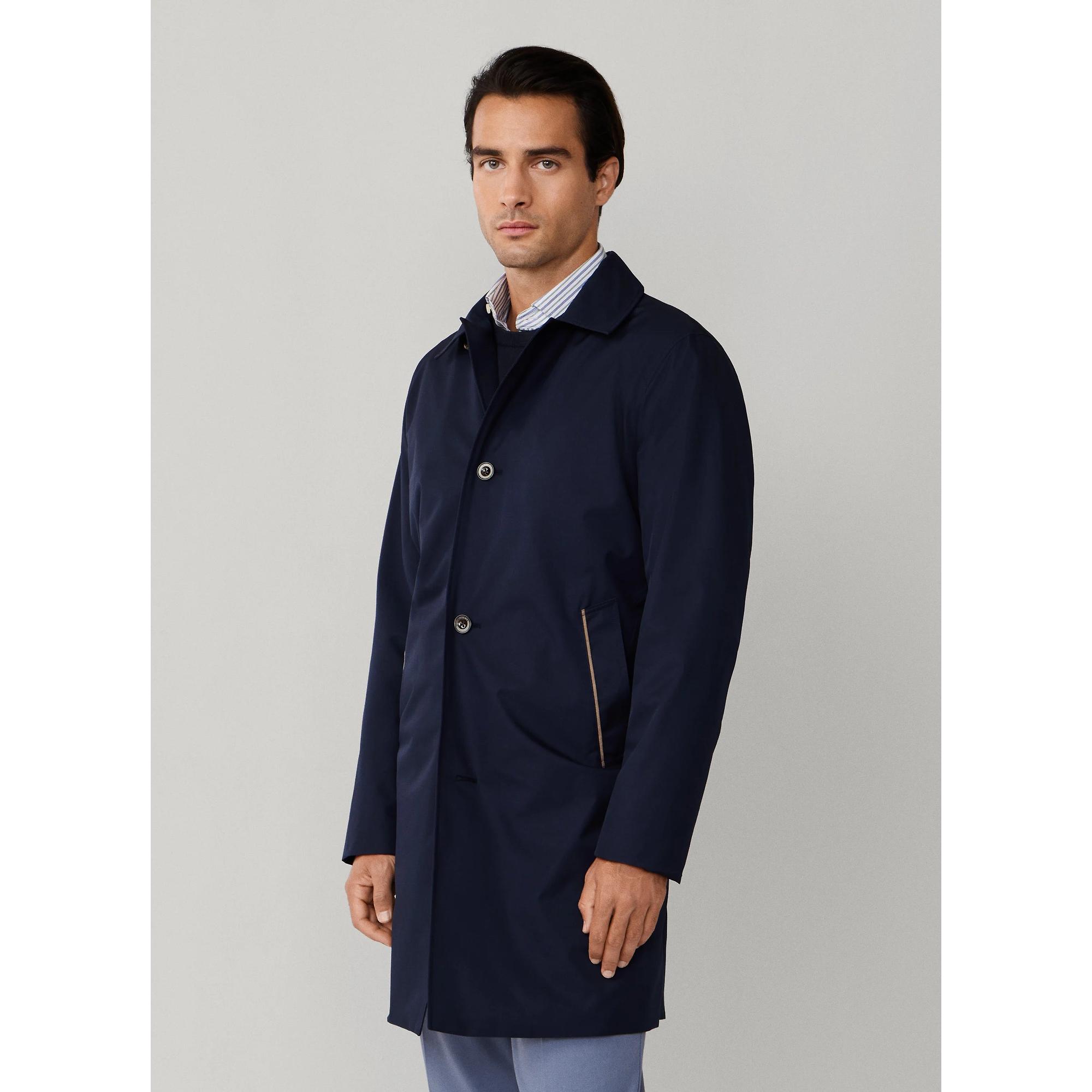 Product image 4 of 11 of Hackett Men's Belgravia Mac - Midnight Blue