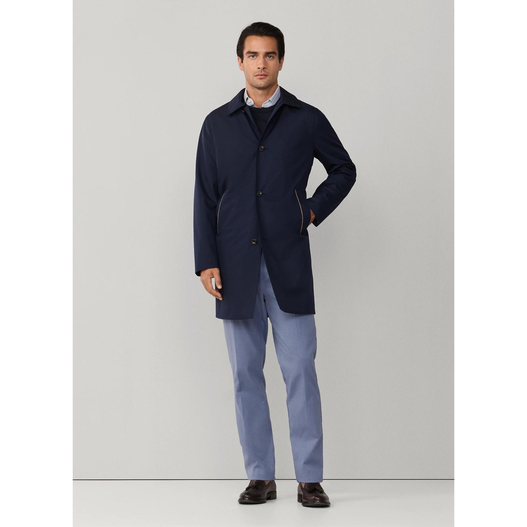 Product image 6 of 11 of Hackett Men's Belgravia Mac - Midnight Blue