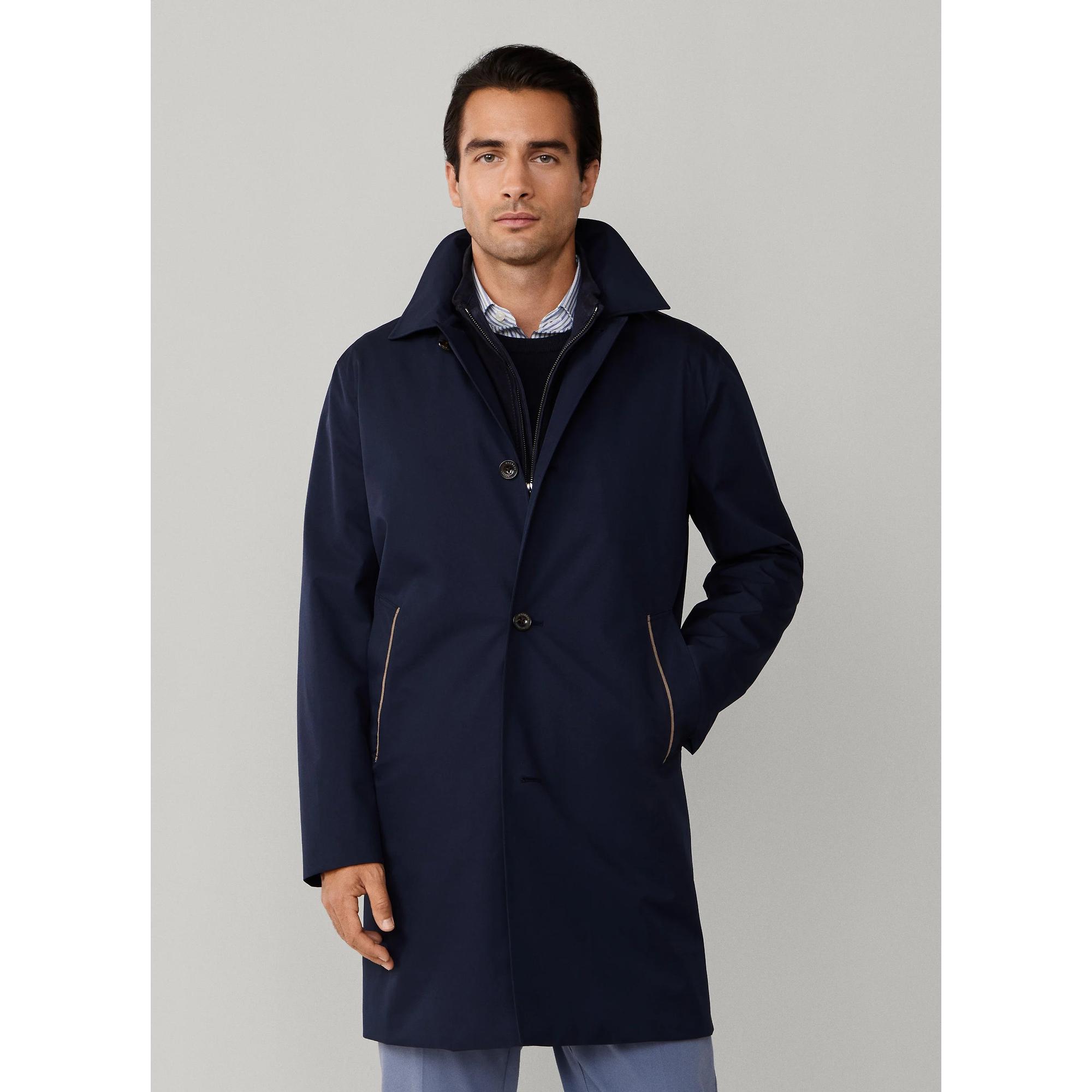 Product image 7 of 11 of Hackett Men's Belgravia Mac - Midnight Blue