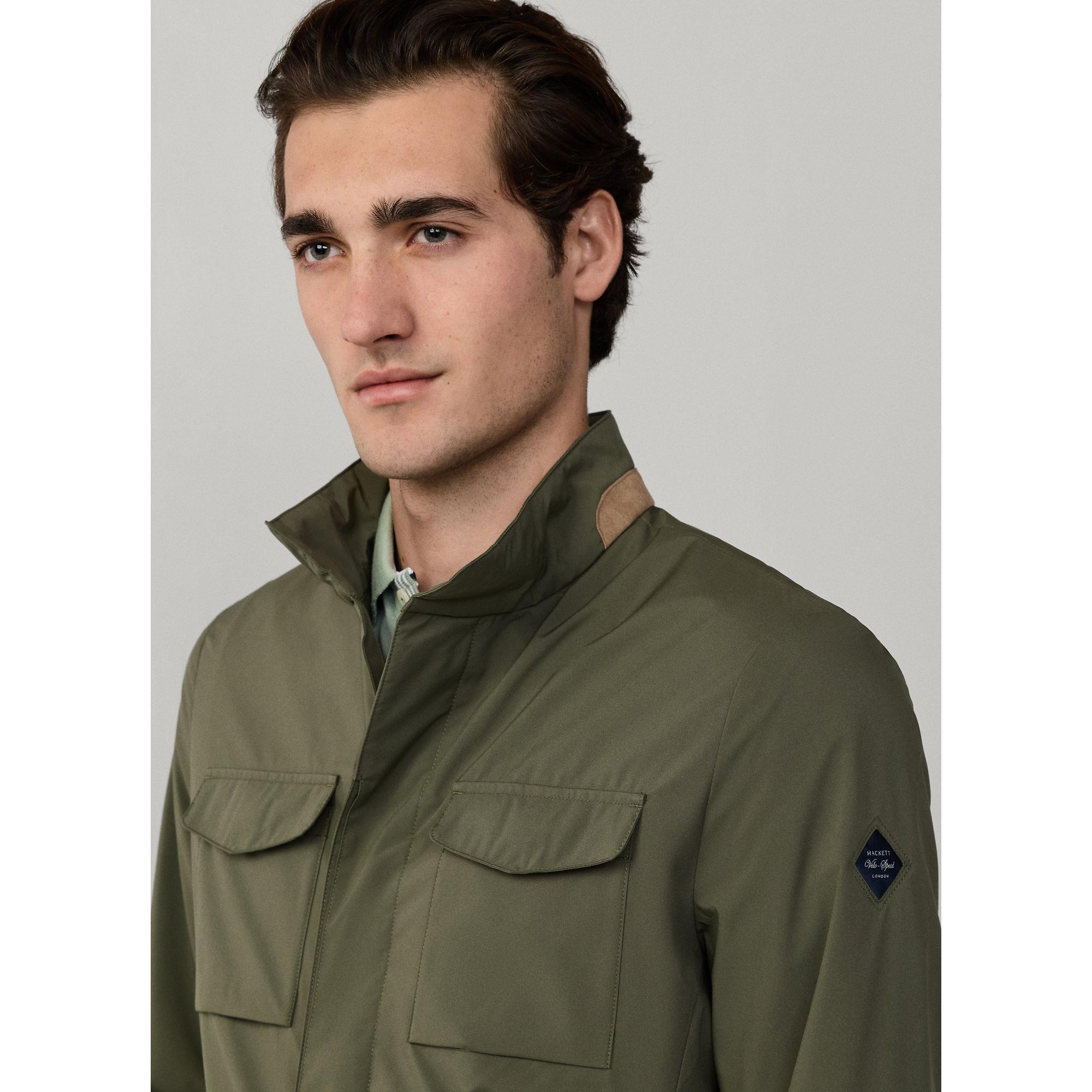 Product image 4 of 11 of Hackett Men's Tech Velo Jacket - Army Green