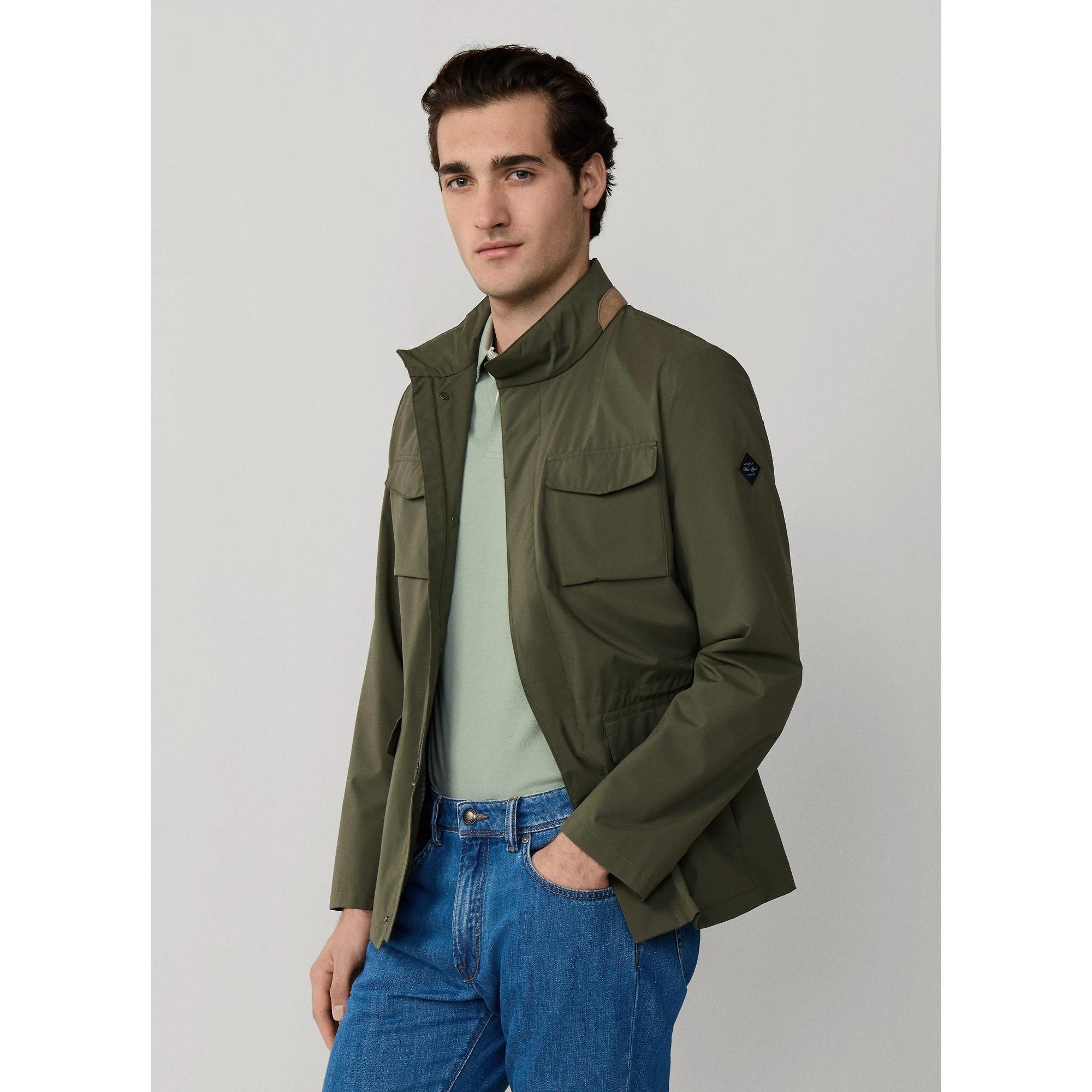 Product image 6 of 11 of Hackett Men's Tech Velo Jacket - Army Green