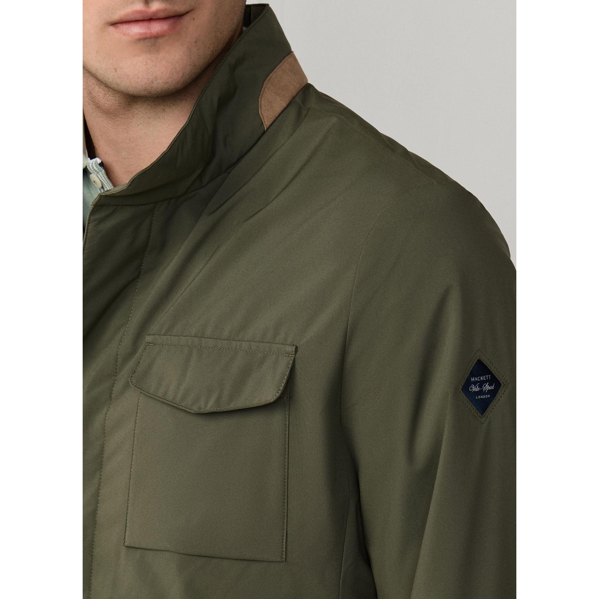 Product image 9 of 11 of Hackett Men's Tech Velo Jacket - Army Green