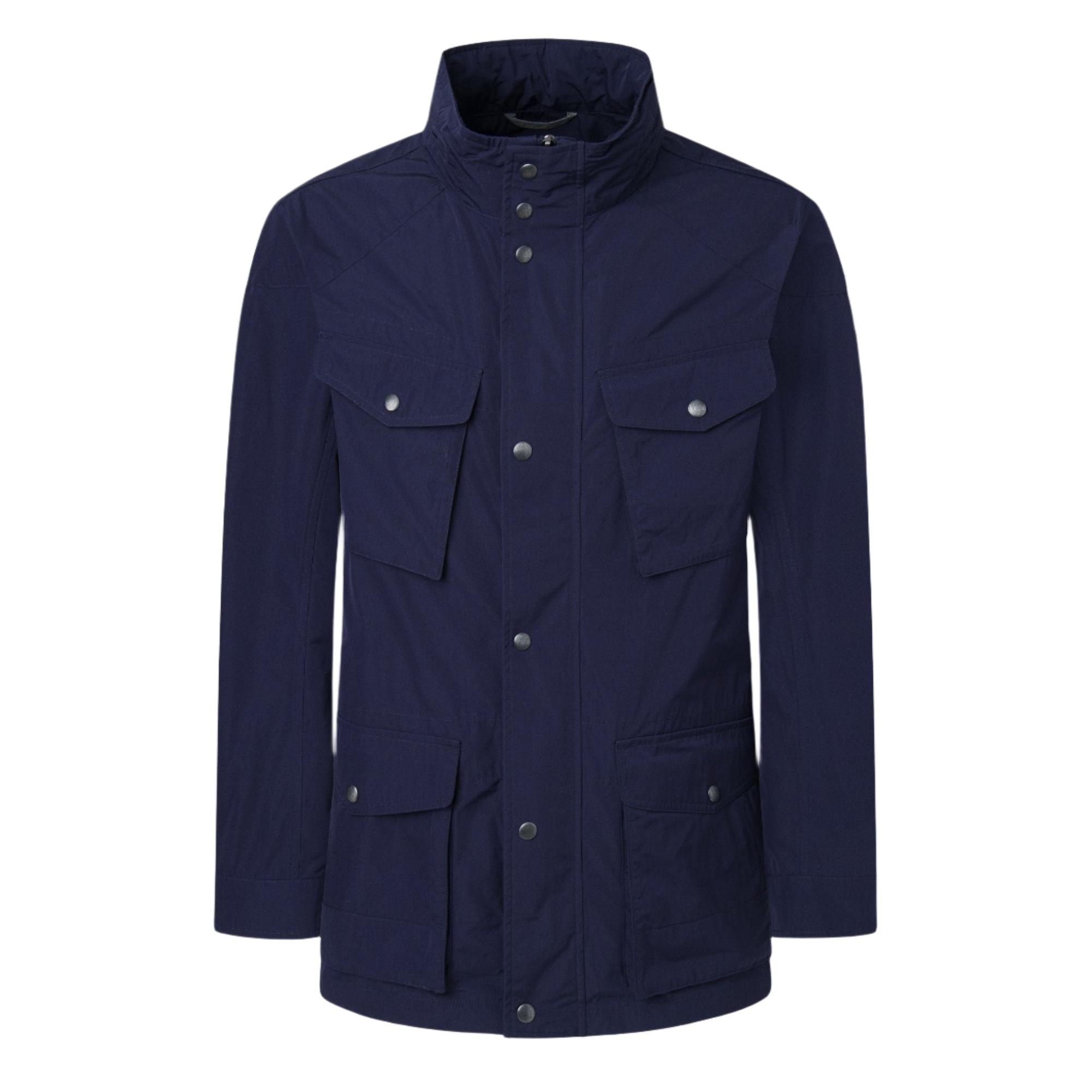 Product image 1 of 12 of Hackett Men's Unlined Velospeed Shower Resistant Jacket - Ink Blue