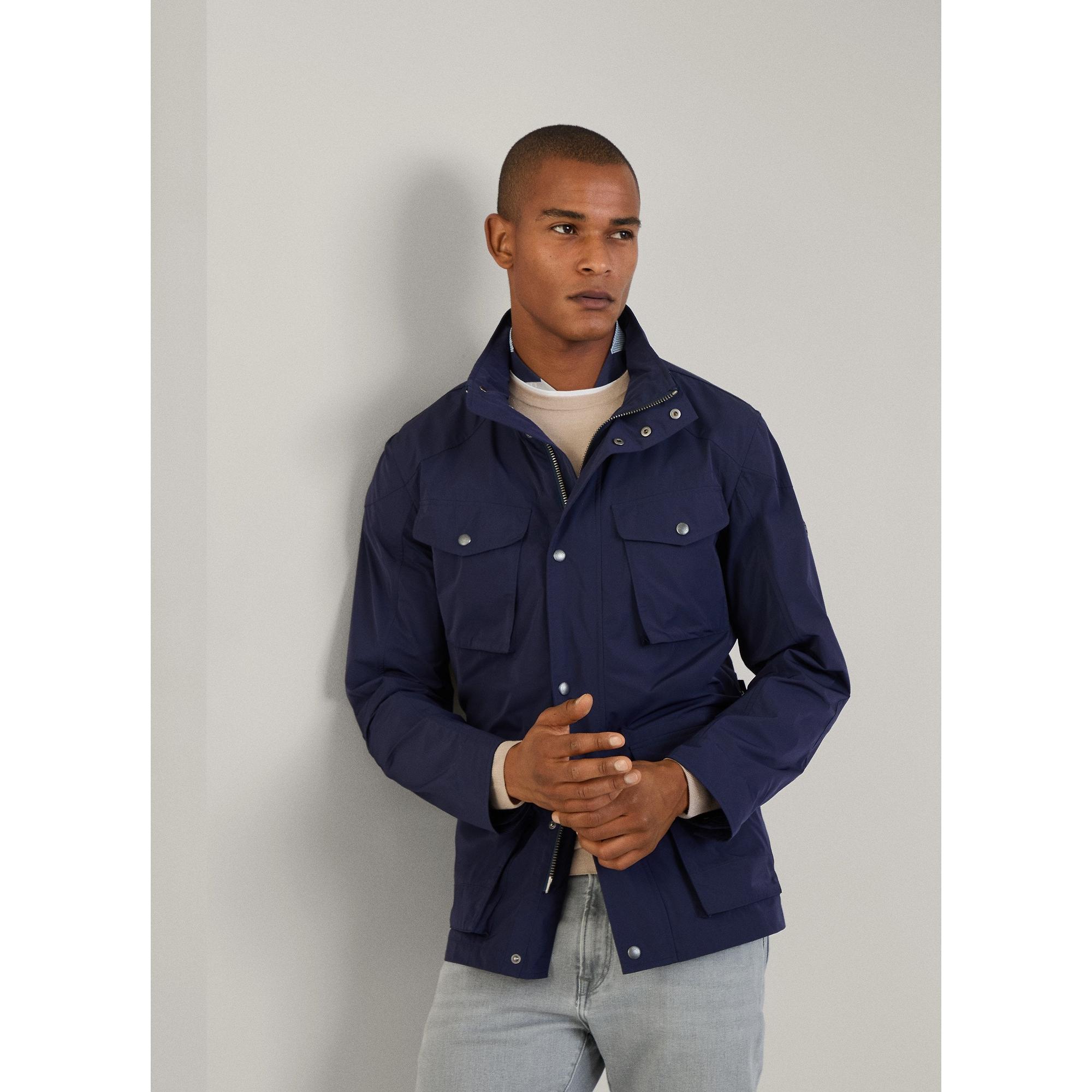 Product image 3 of 12 of Hackett Men's Unlined Velospeed Shower Resistant Jacket - Ink Blue