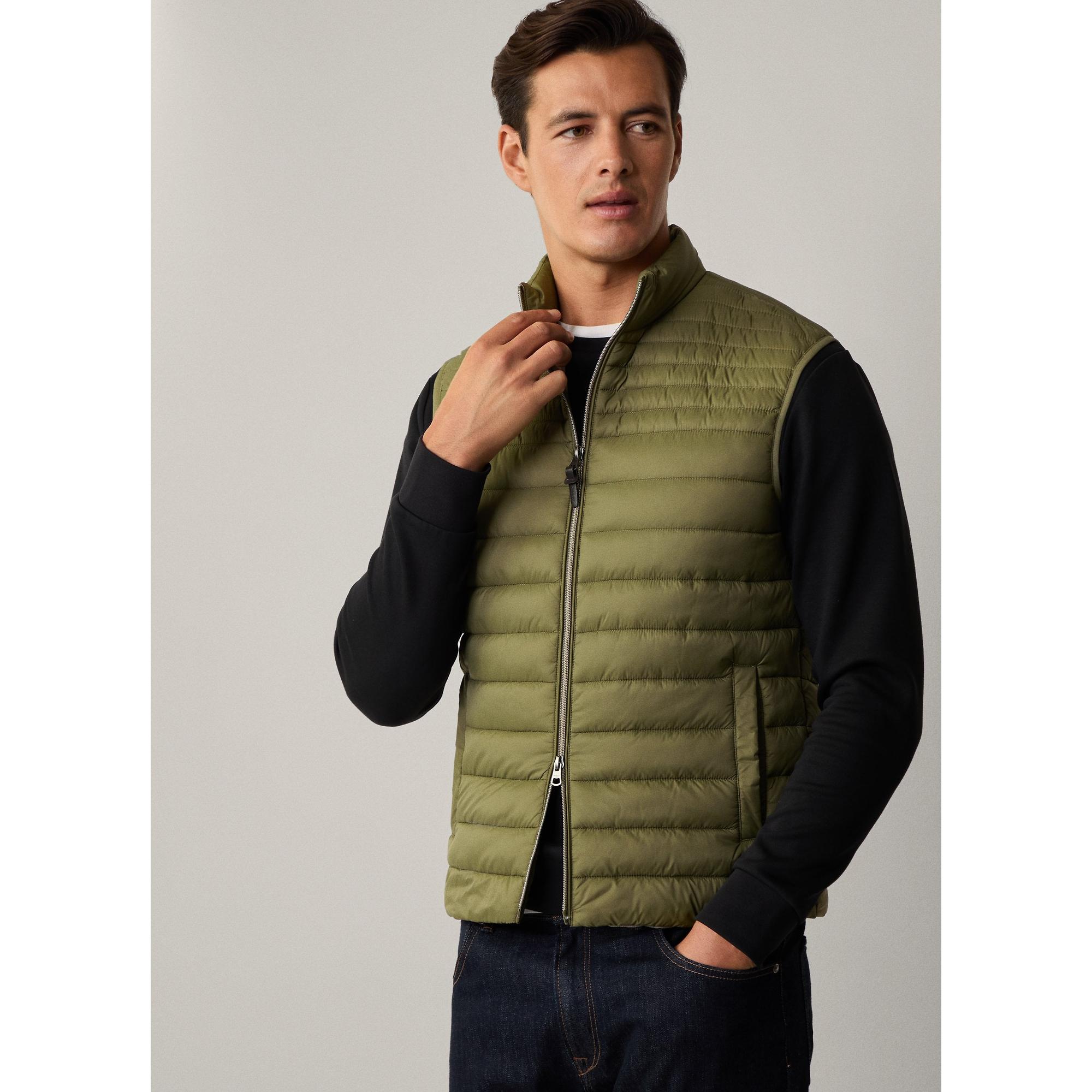 Product image 3 of 9 of Hackett Men's Ultra Lightweight Gilet - Combat Green