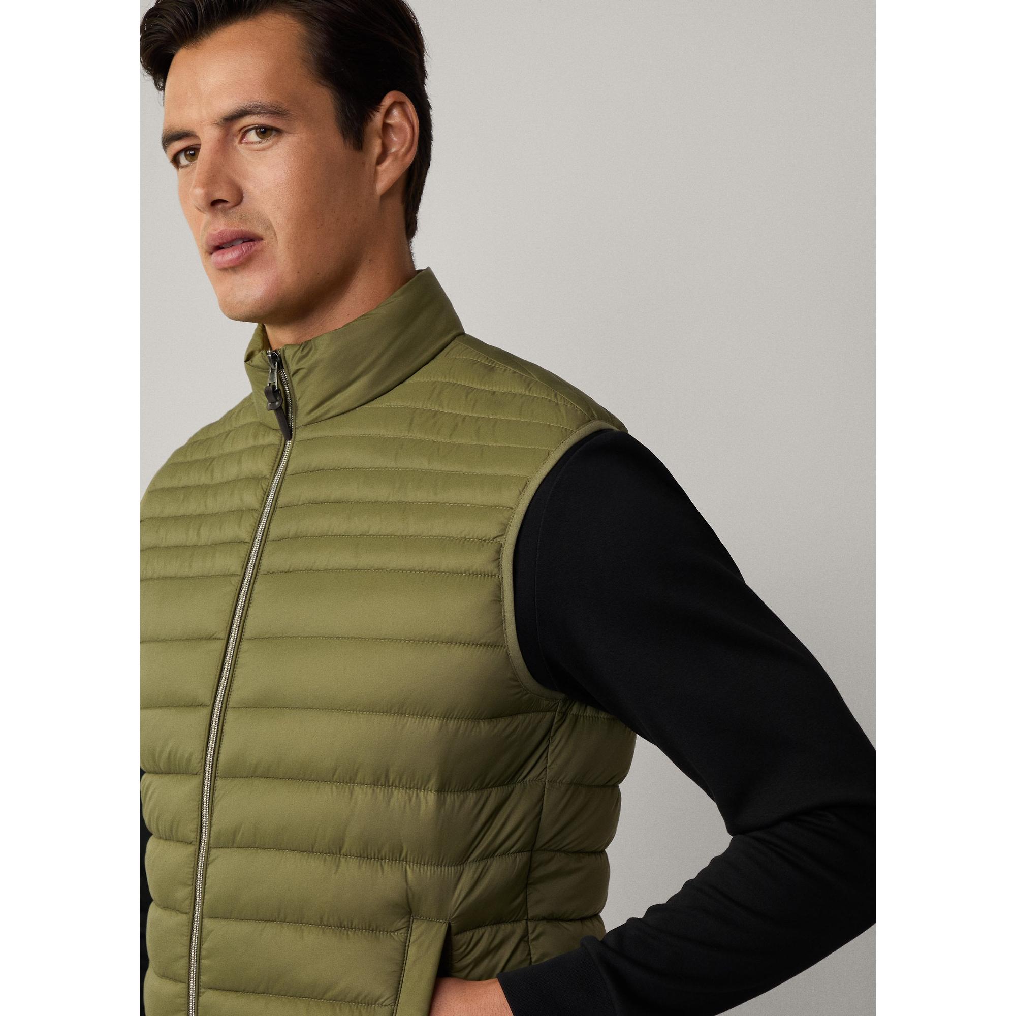 Product image 4 of 9 of Hackett Men's Ultra Lightweight Gilet - Combat Green