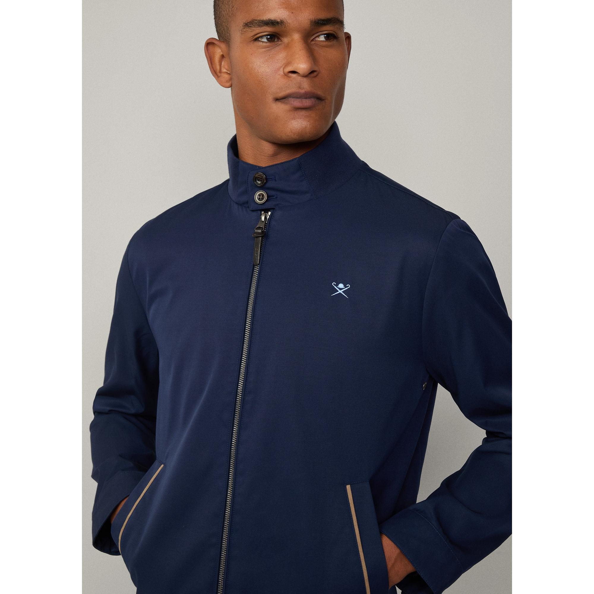Product image 4 of 11 of Hackett Men's Cotton Harrington Jacket - Ink Blue