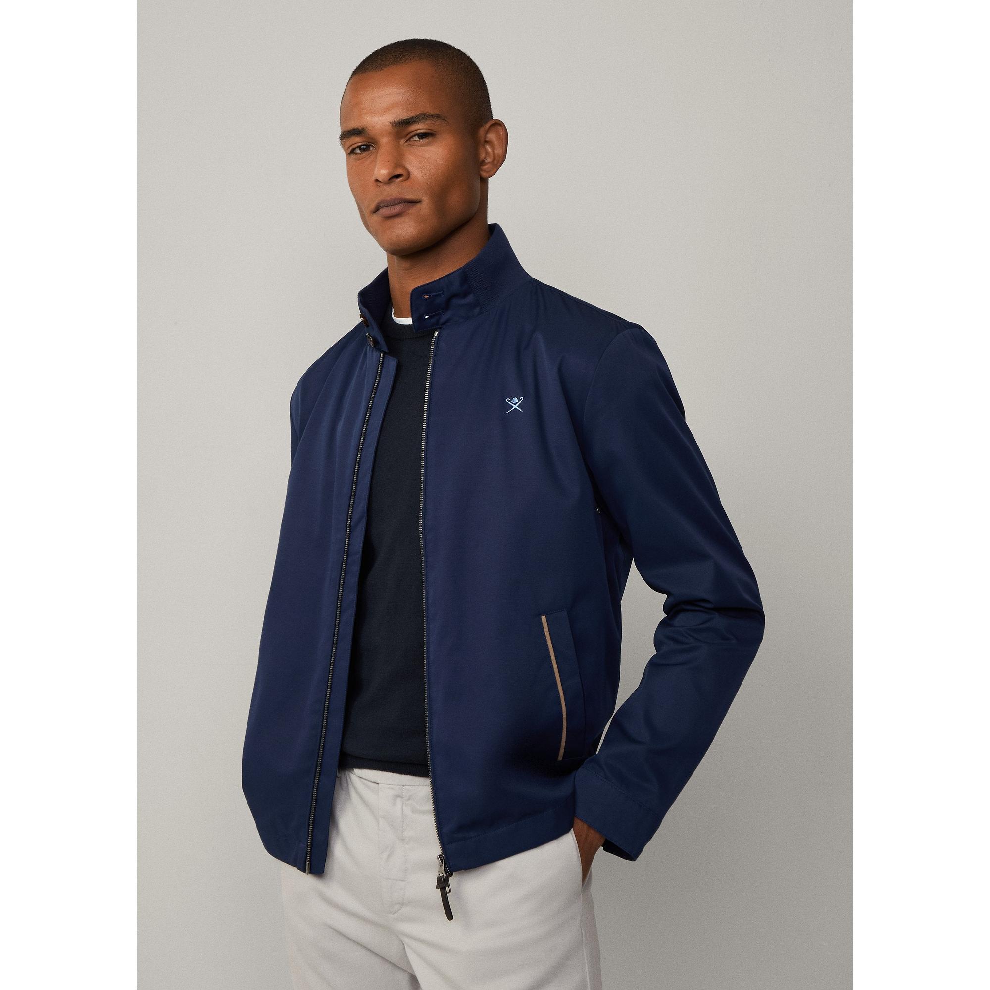 Product image 5 of 11 of Hackett Men's Cotton Harrington Jacket - Ink Blue