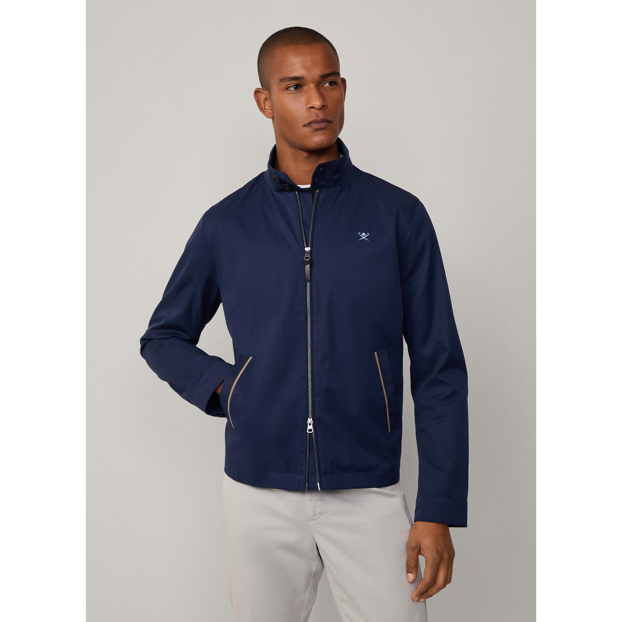 Product image 8 of 11 of Hackett Men's Cotton Harrington Jacket - Ink Blue