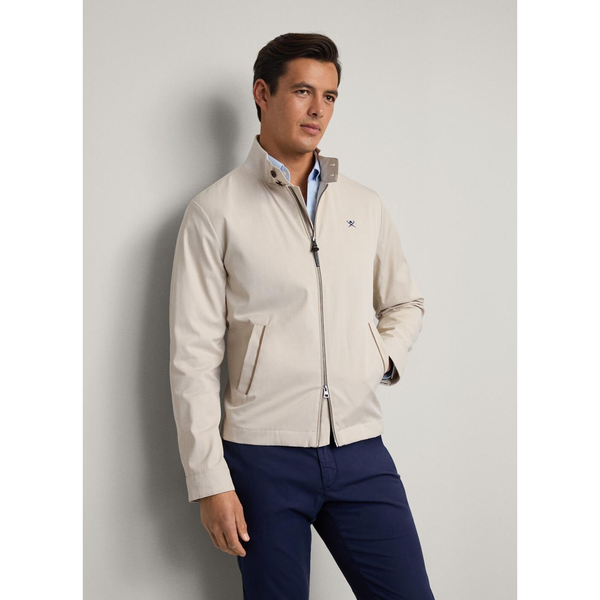 Product image 3 of 10 of Hackett Men's Cotton Harrington Jacket - Linen Beige