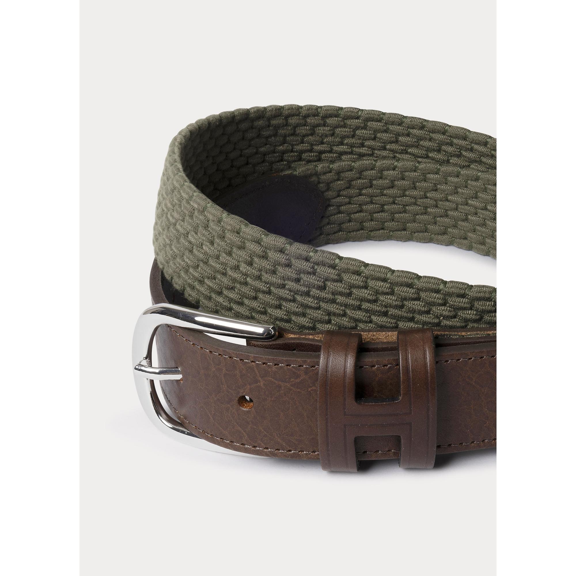 Product image 4 of 8 of Hackett Men's Parachute Stretch Belt - Khaki Green
