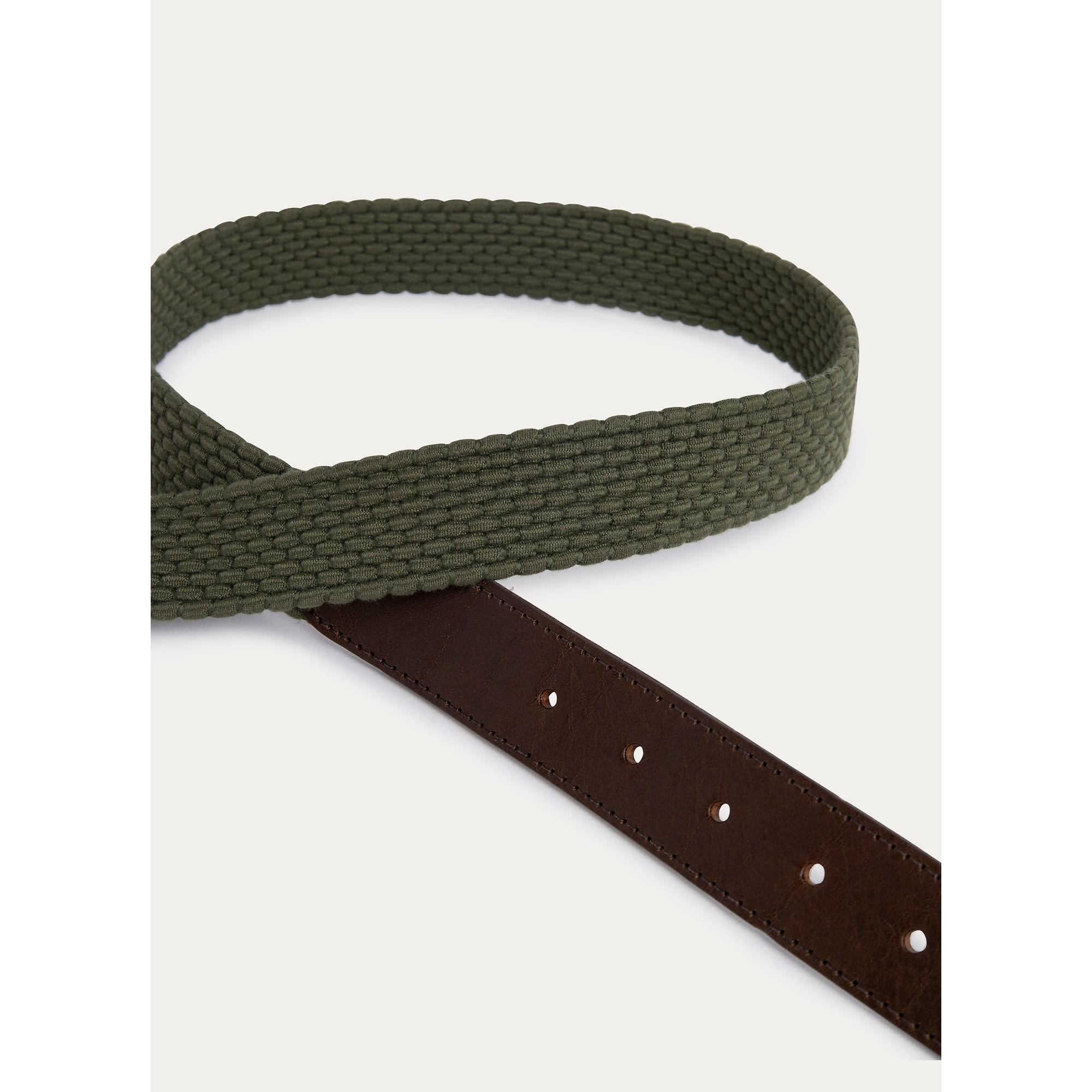 Product image 3 of 8 of Hackett Men's Parachute Stretch Belt - Khaki Green