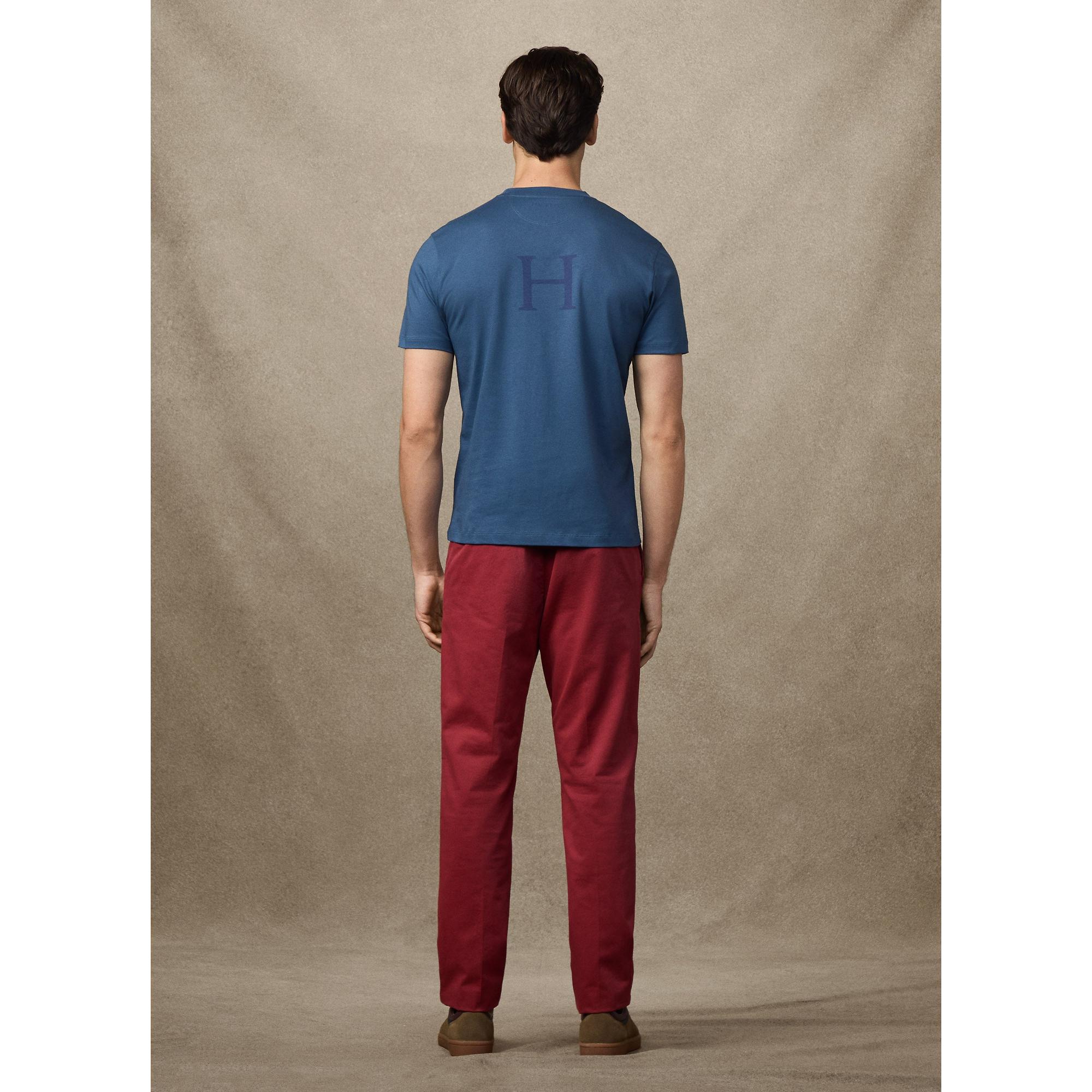 Product image 7 of 9 of Hackett Men's Classic Fit Rally Union Jack T-Shirt - Dark Denim Blue