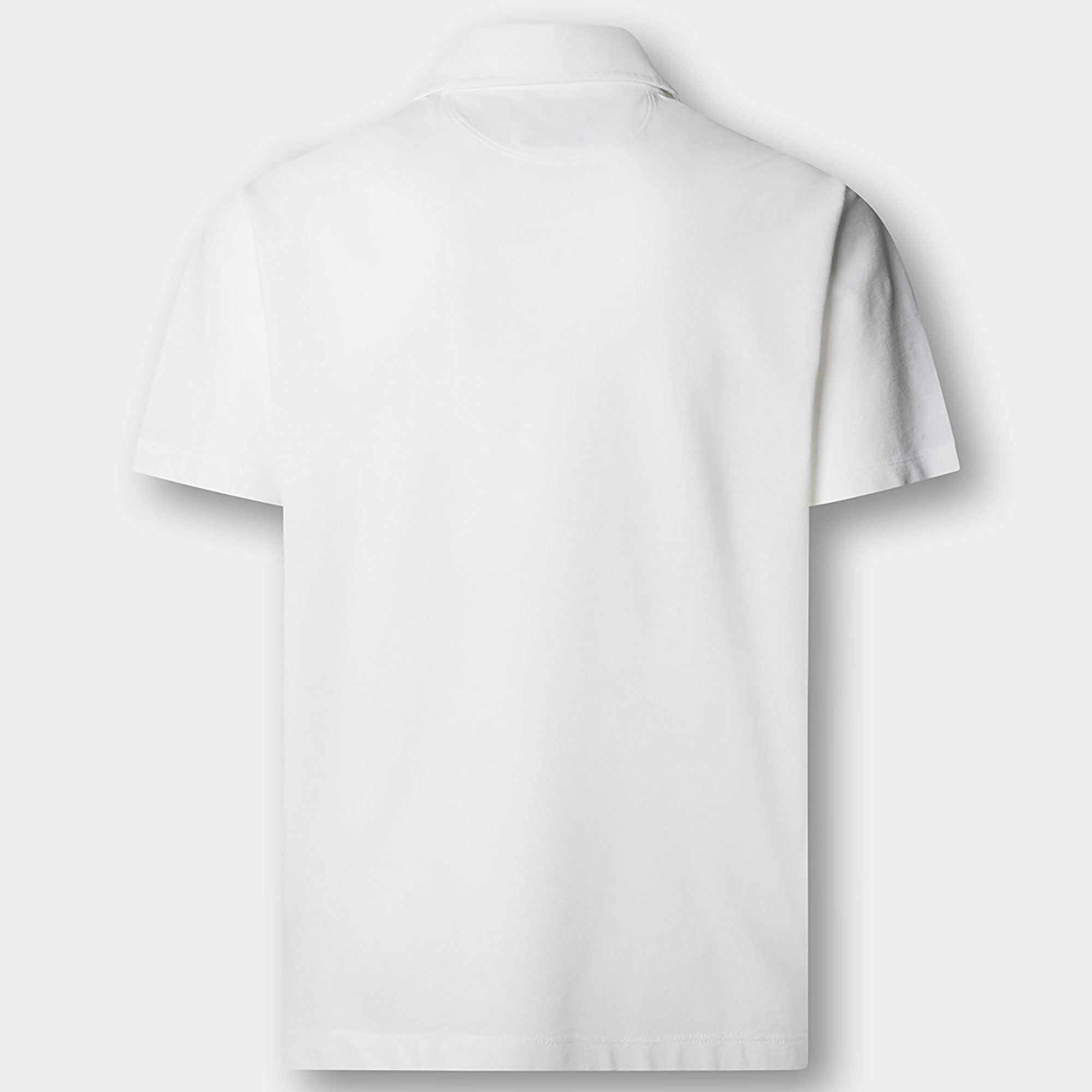 Product image 9 of 9 of Hackett Men's Classic Fit Short Sleeve Pique Polo Shirt - Optic White