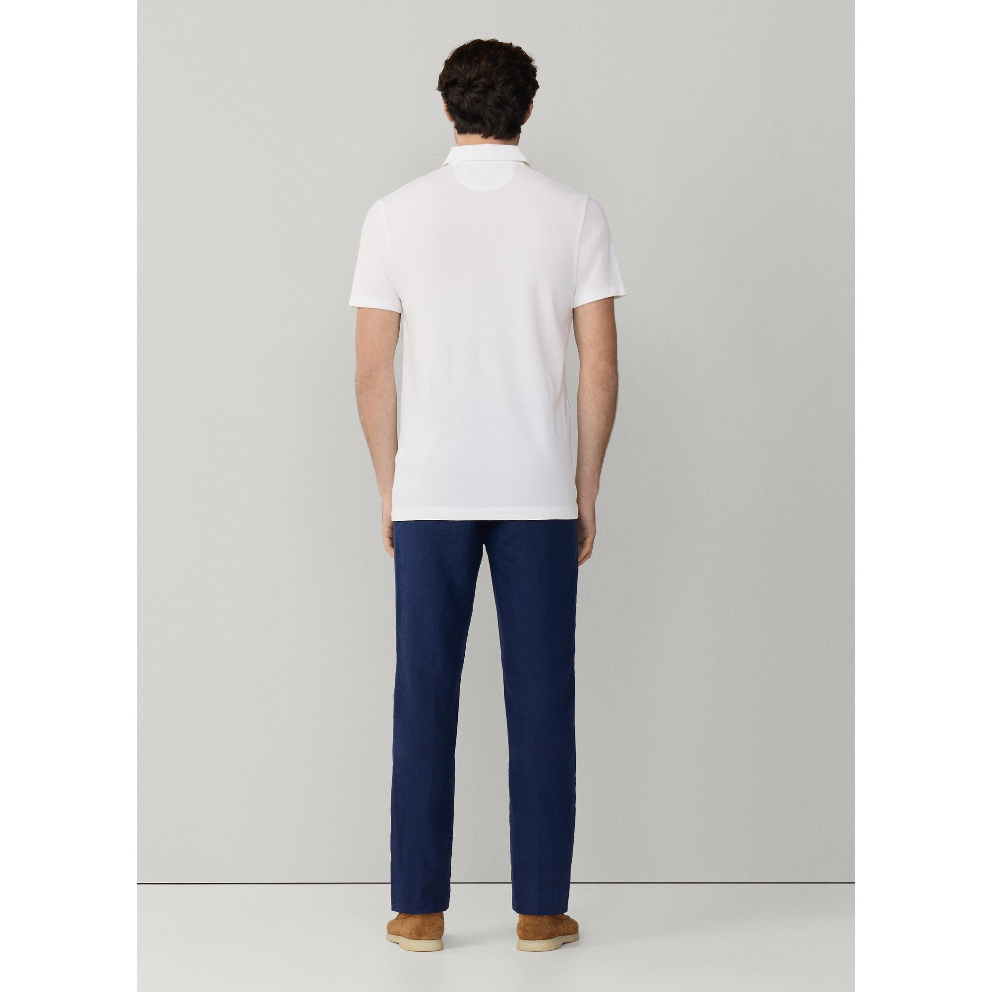 Product image 6 of 9 of Hackett Men's Classic Fit Short Sleeve Pique Polo Shirt - Optic White