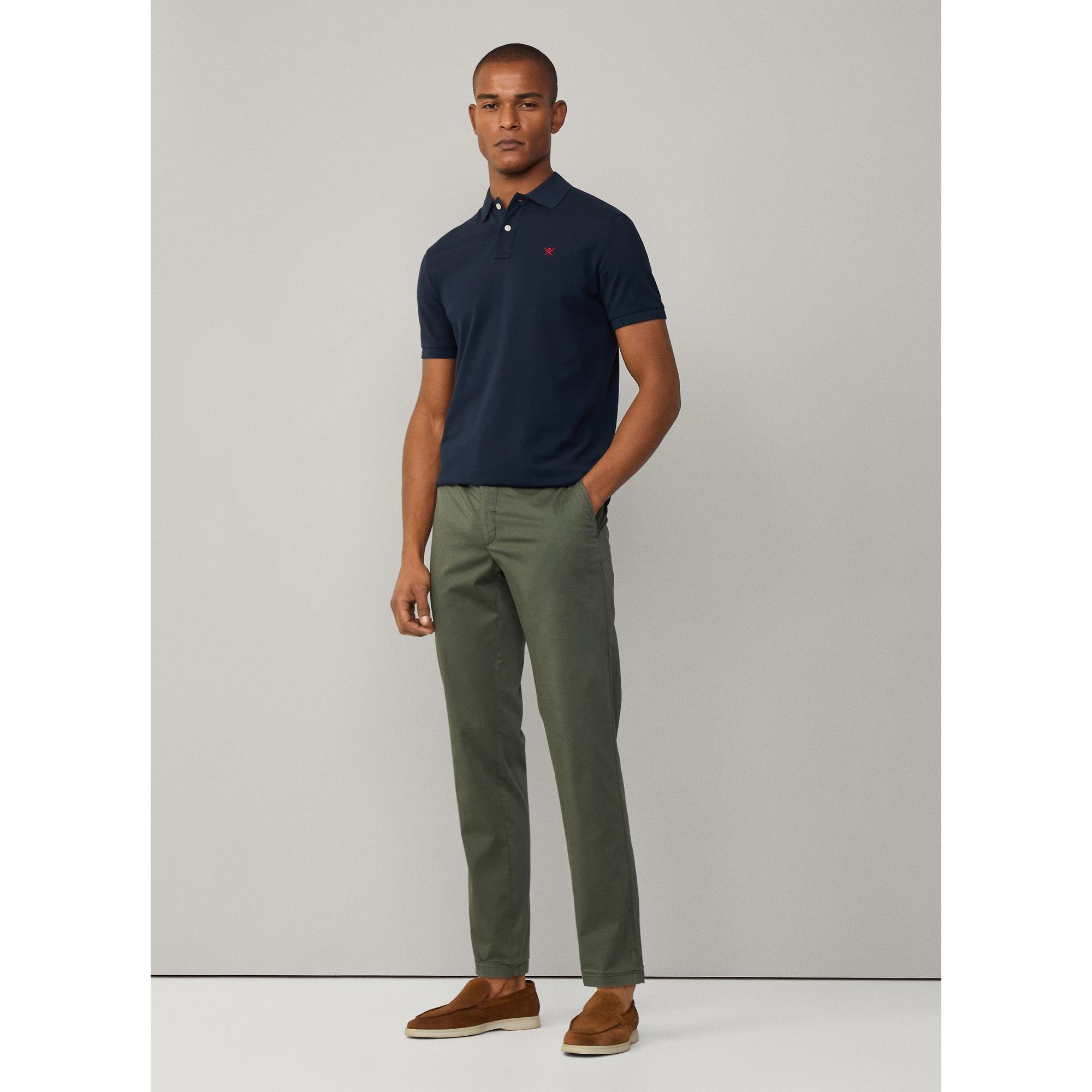 Product image 7 of 7 of Hackett Men's Slim Fit Short Sleeve Pique Polo Shirt - Navy