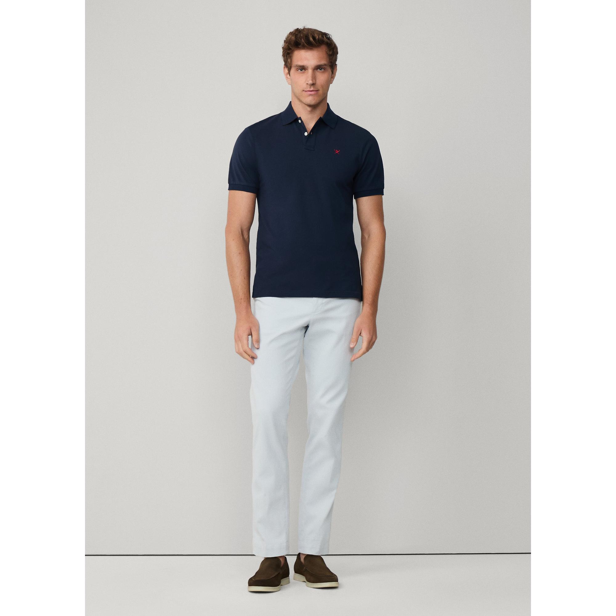 Product image 8 of 8 of Hackett Men's Slim Fit Short Sleeve Pique Polo Shirt - Navy