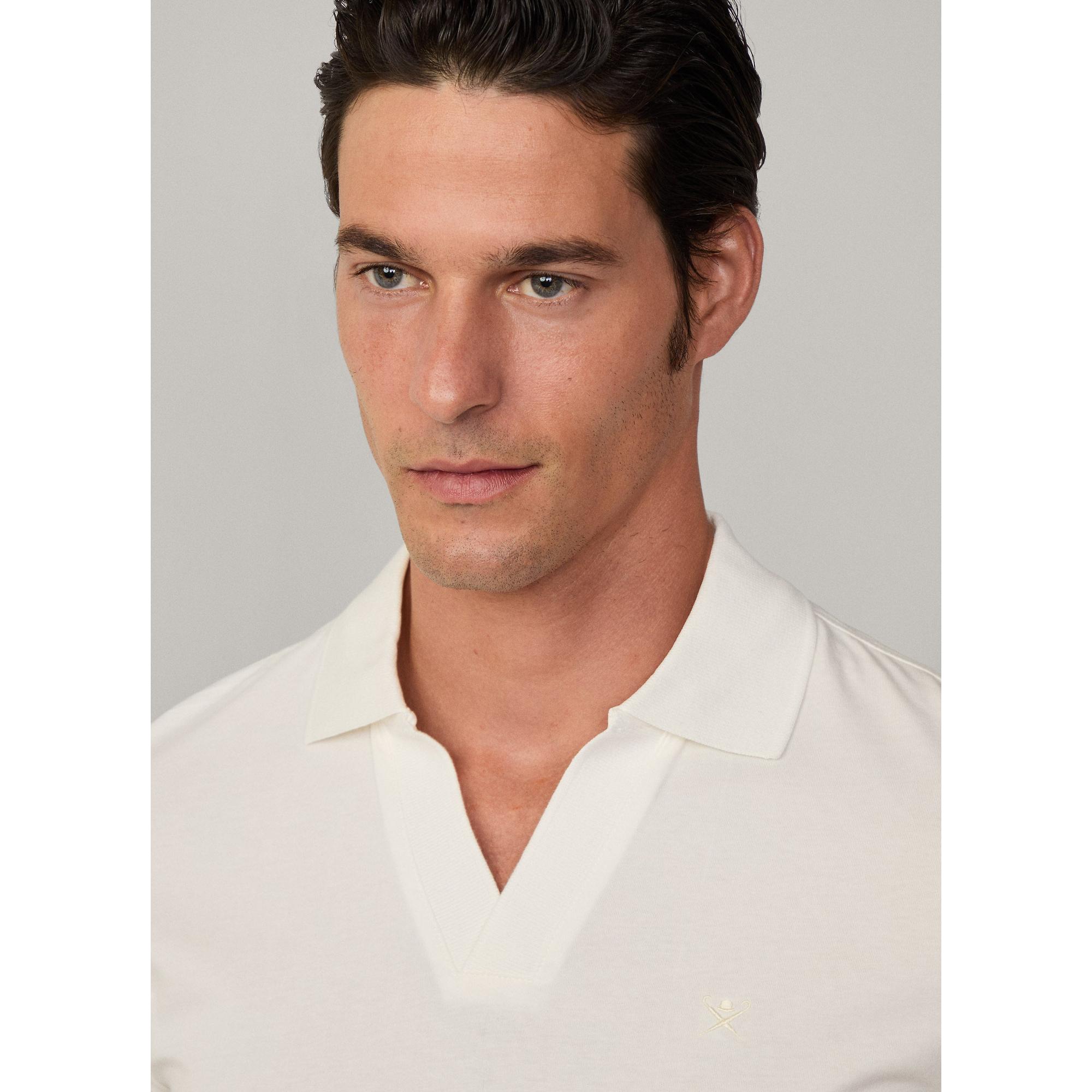 Product image 5 of 7 of Hackett Men's Classic Fit Short Sleeve Johnny Polo - Off White