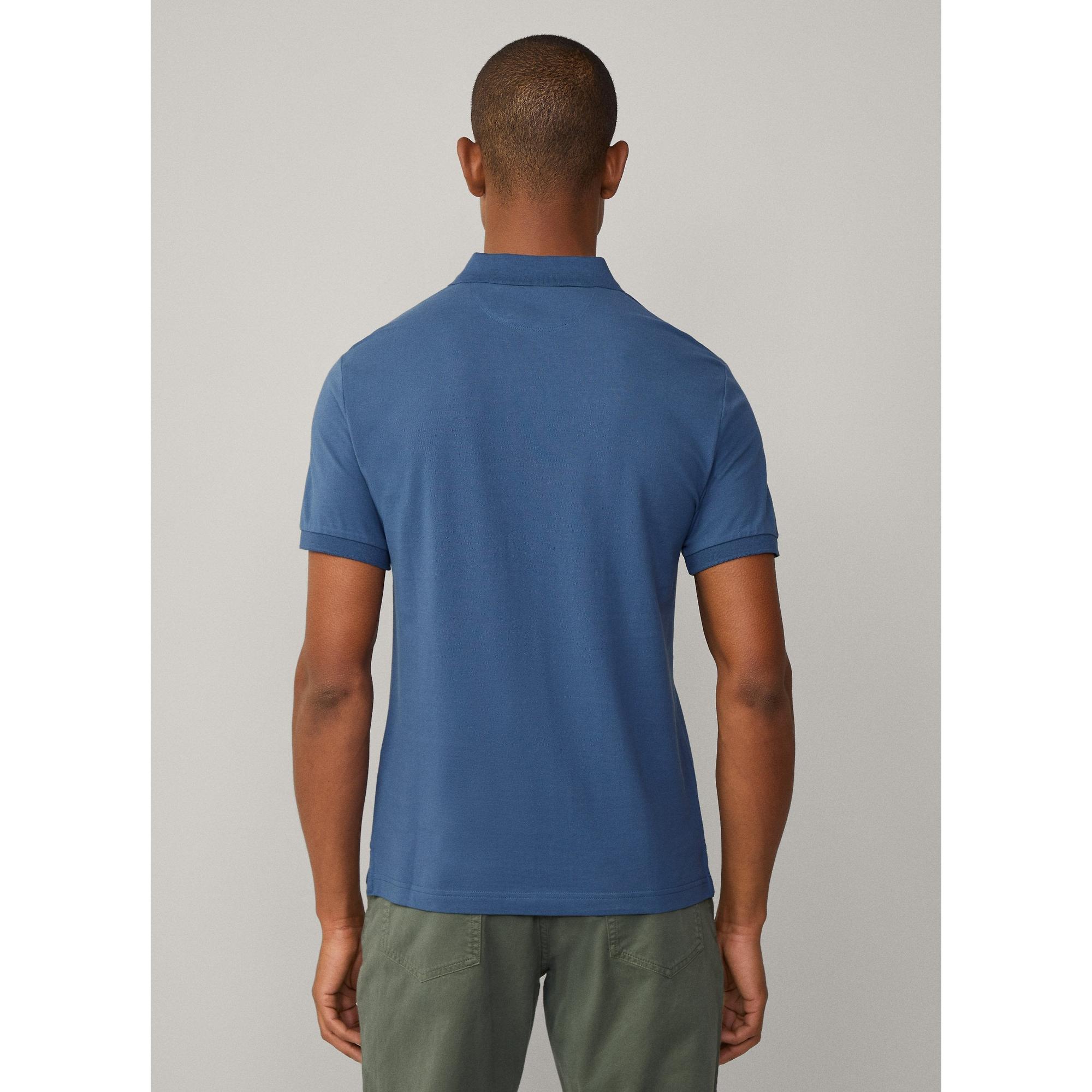 Product image 6 of 8 of Hackett Men's Slim Fit Short Sleeve Pique Polo - Dark Denim Blue