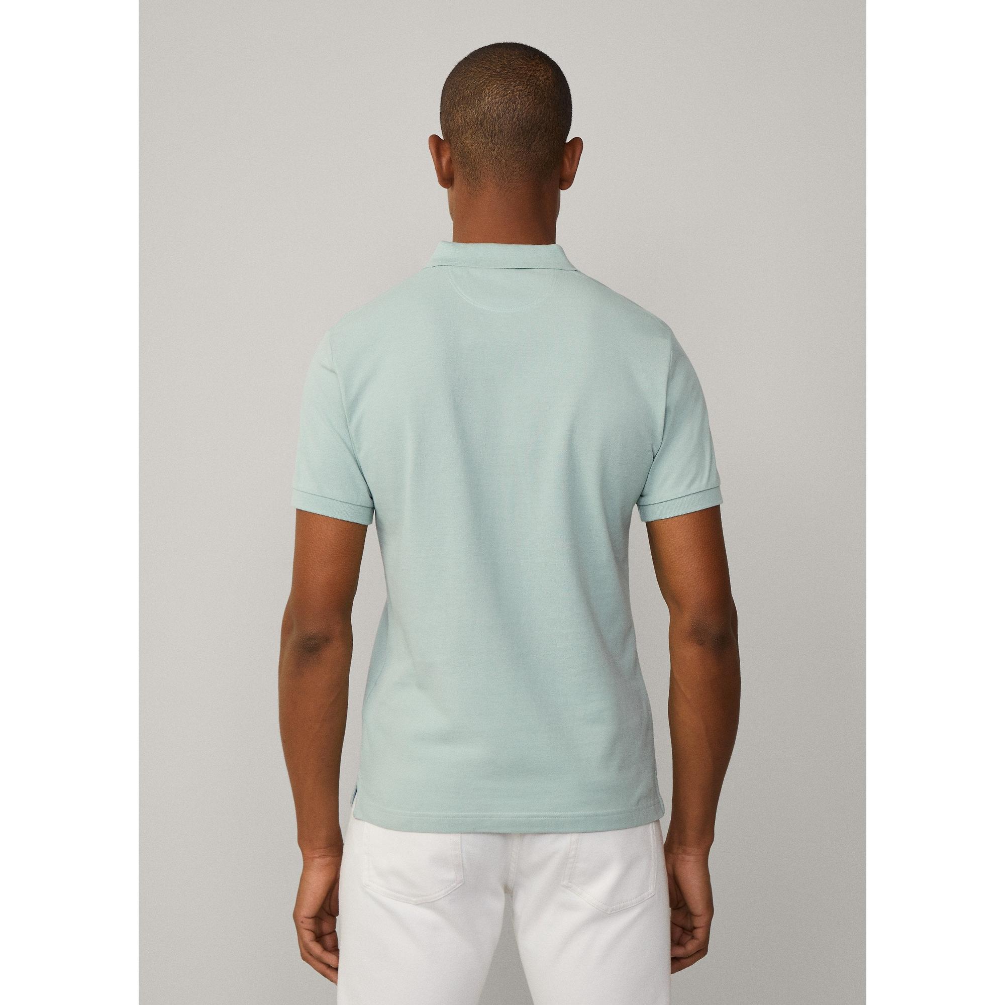 Product image 6 of 8 of Hackett Men's Slim Fit Short Sleeve Pique Polo - Menthol Green