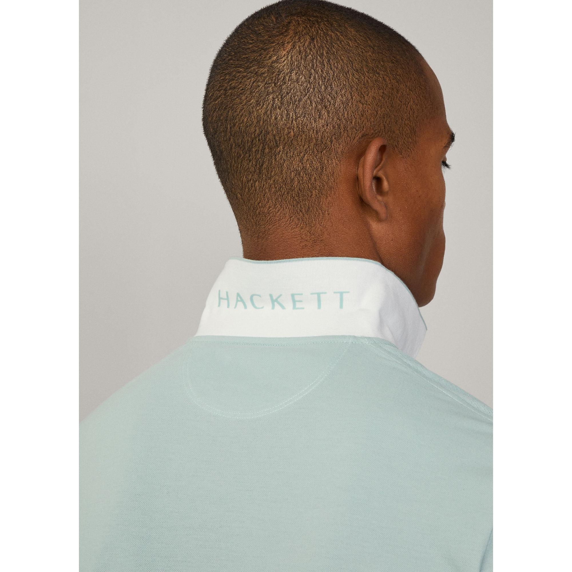 Product image 7 of 8 of Hackett Men's Slim Fit Short Sleeve Pique Polo - Menthol Green