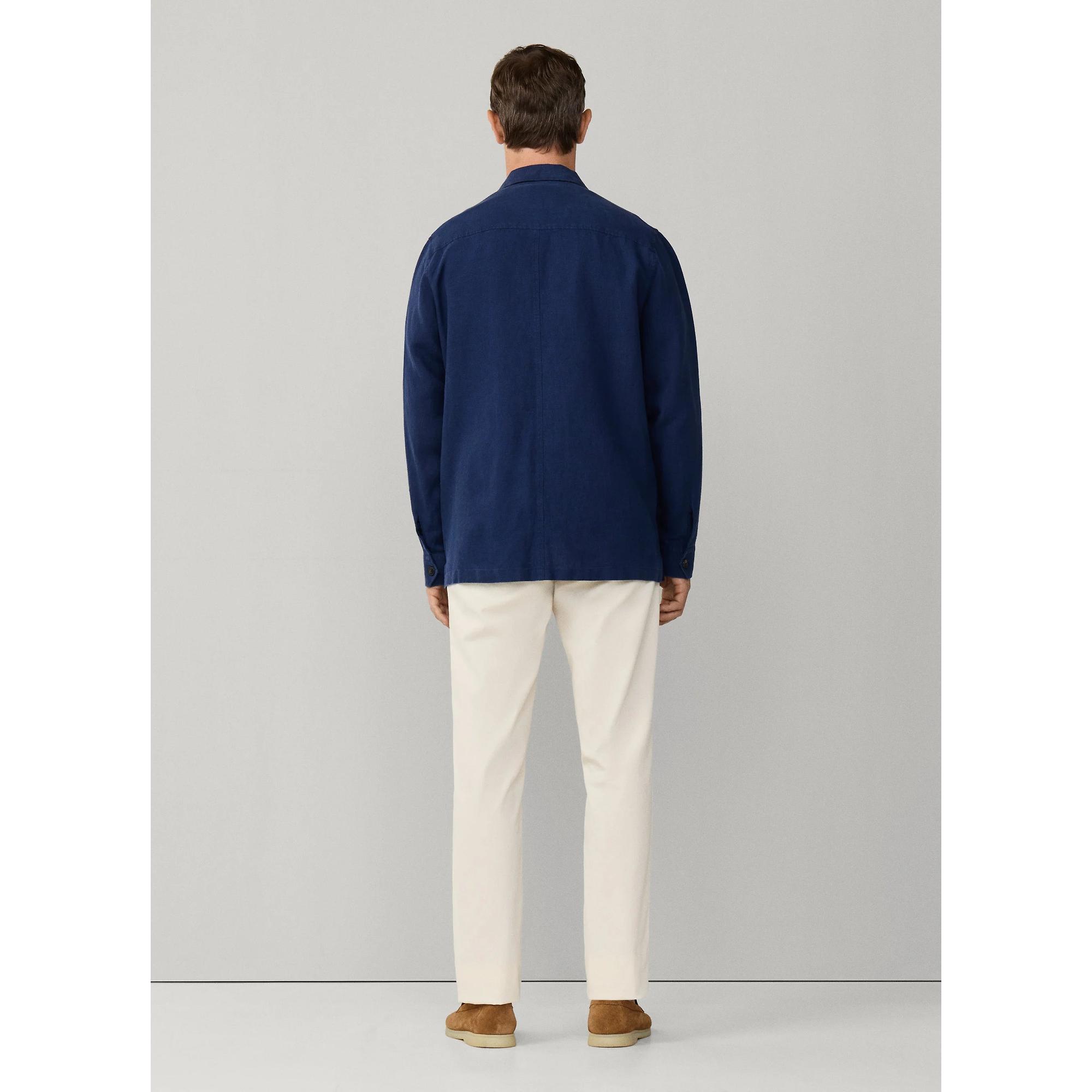 Product image 6 of 10 of Hackett Men's Linen Field Jacket Overshirt - Old Navy