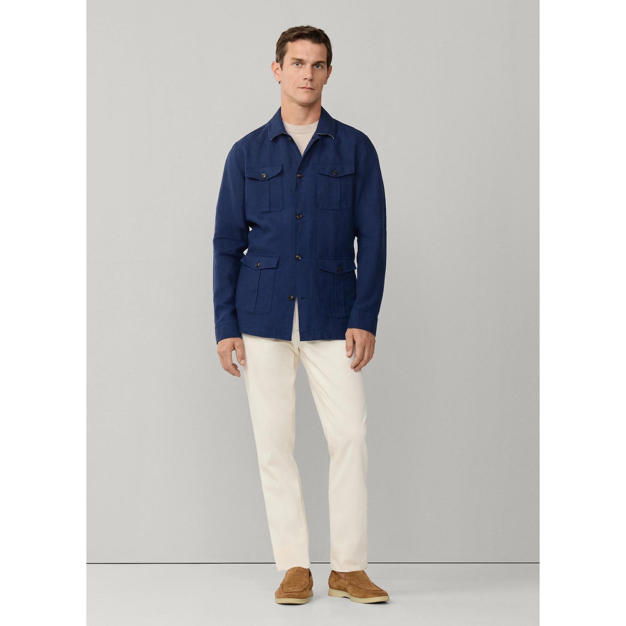 Product image 8 of 10 of Hackett Men's Linen Field Jacket Overshirt - Old Navy