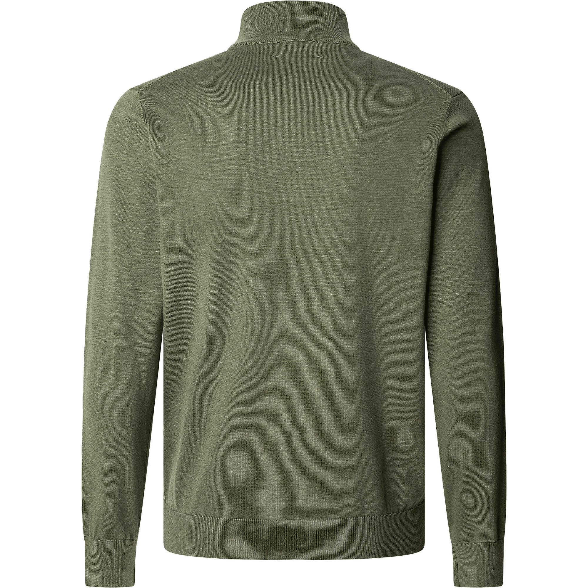 Product image 2 of 2 of Hackett Men's Cotton Silk Quarter-Zip Jumper - Thyme Green