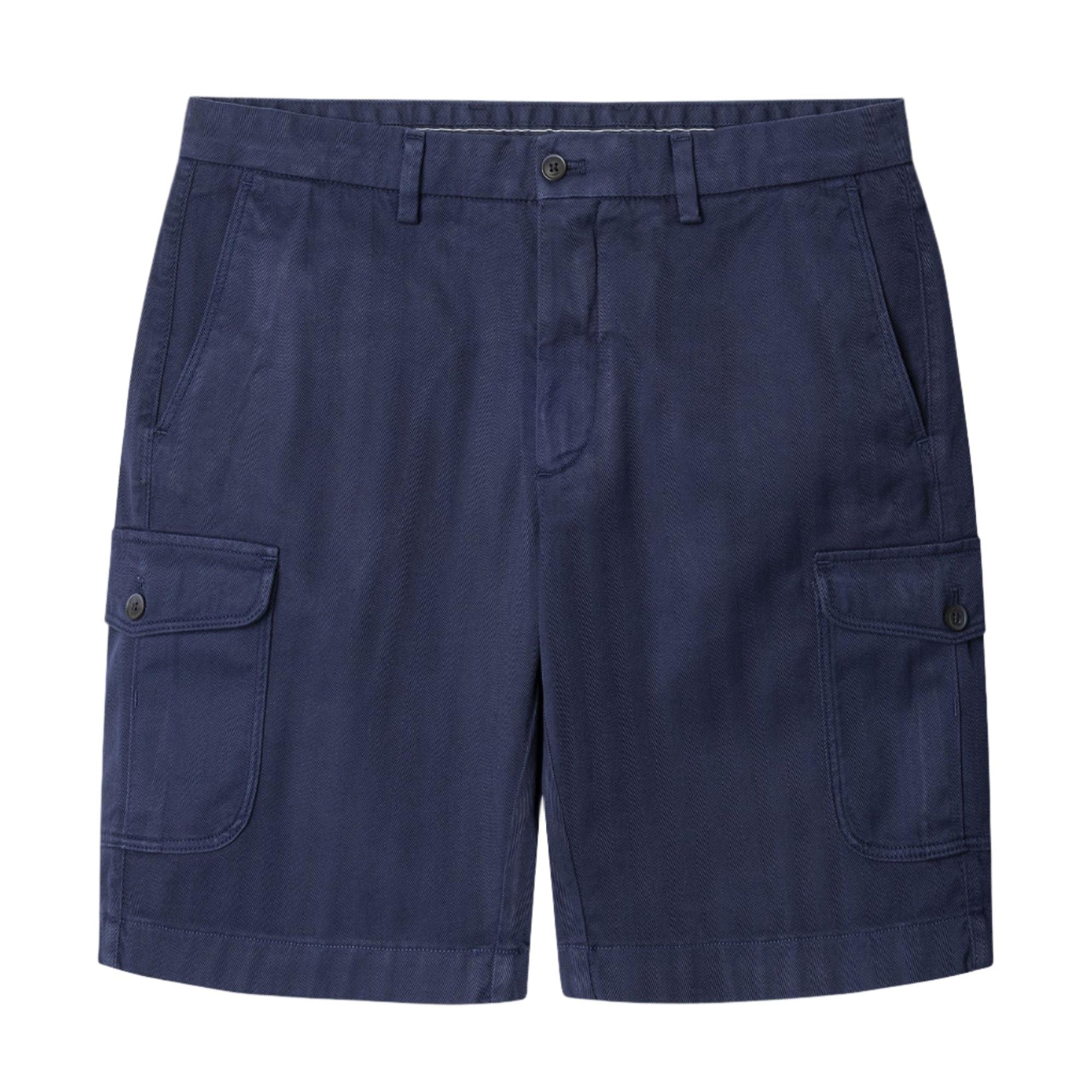 Product image 1 of 2 of Hackett Men's Herringbone Cargo Shorts - Ink Blue