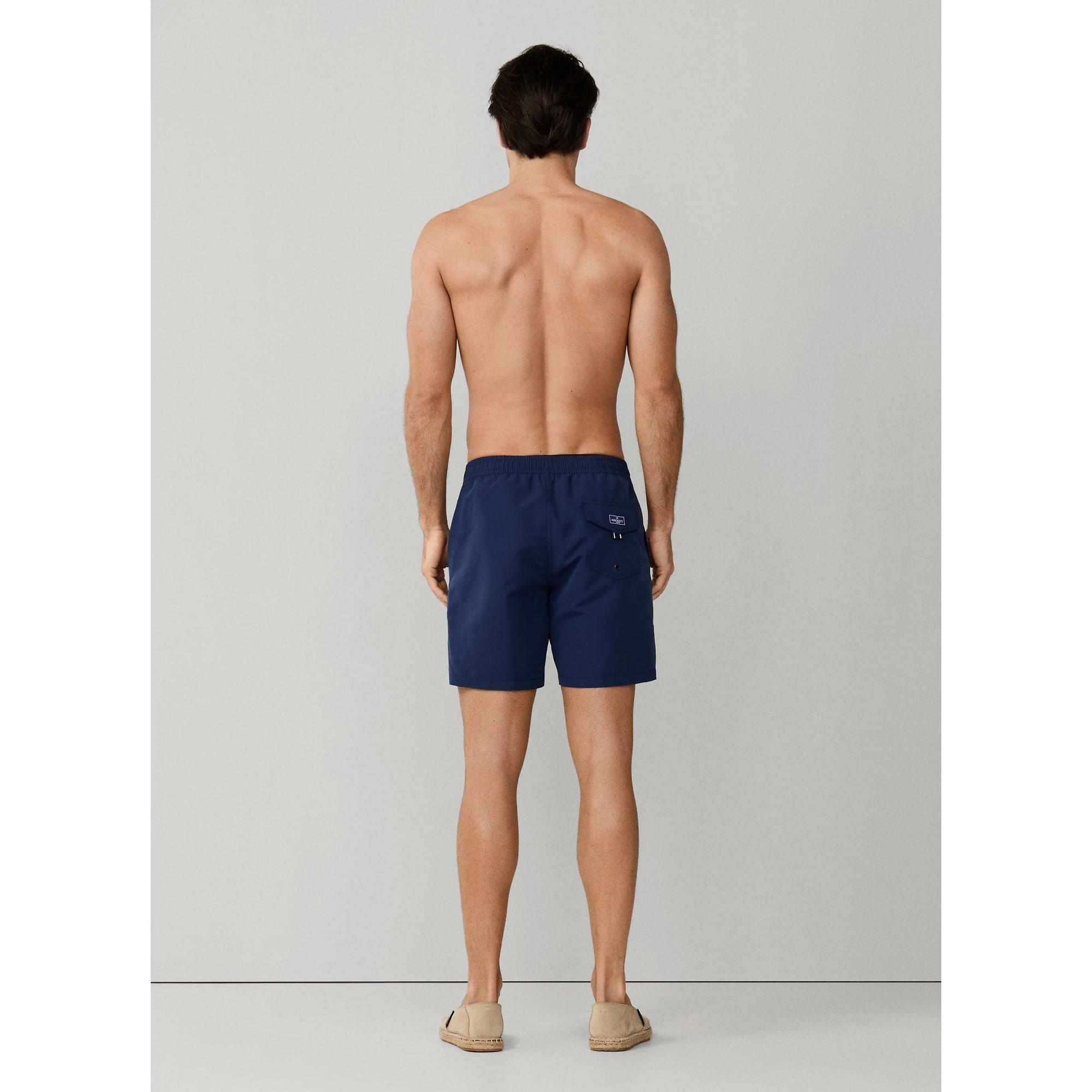 Product image 6 of 9 of Hackett Men's Icon Branded Swim Shorts - Ink Blue