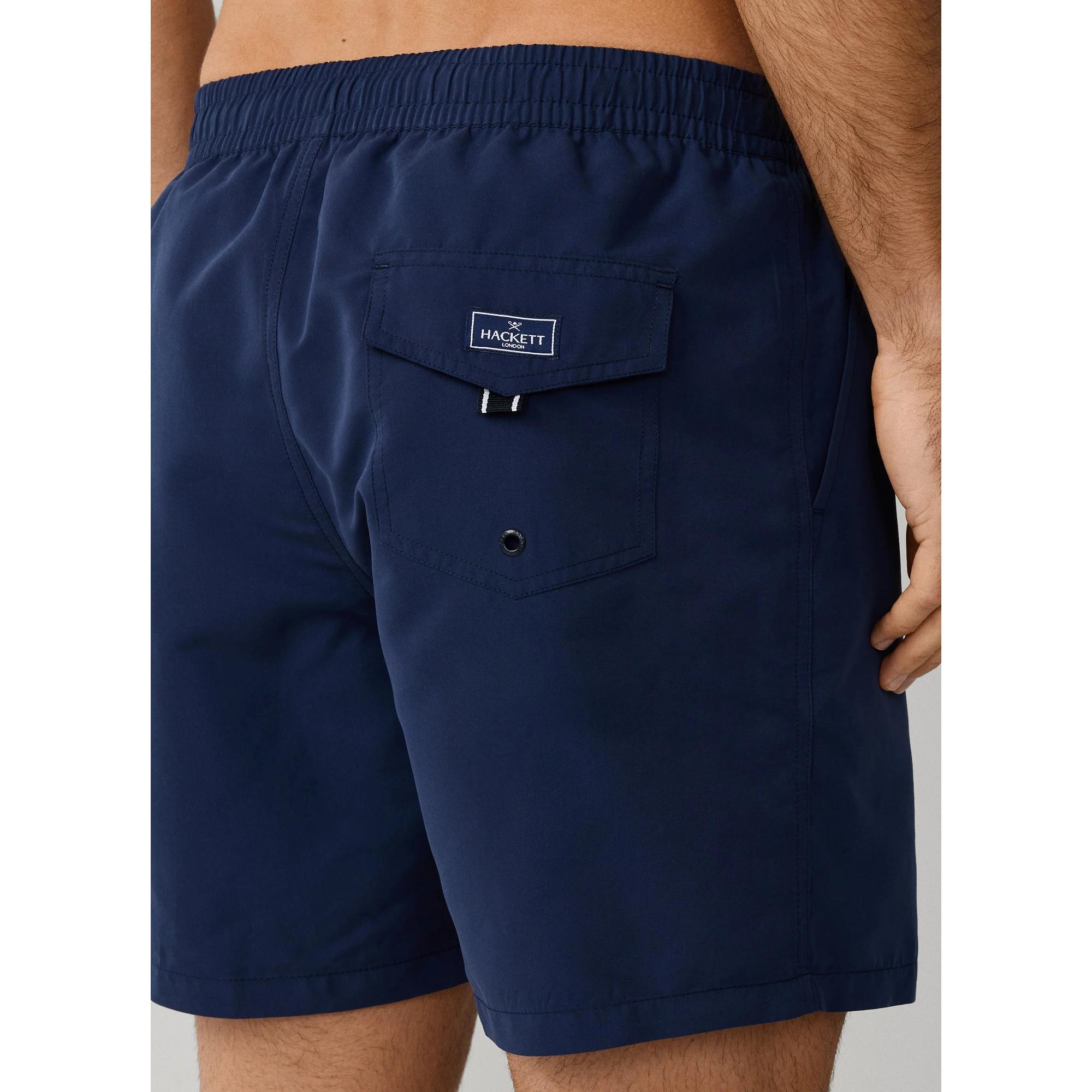 Product image 7 of 9 of Hackett Men's Icon Branded Swim Shorts - Ink Blue