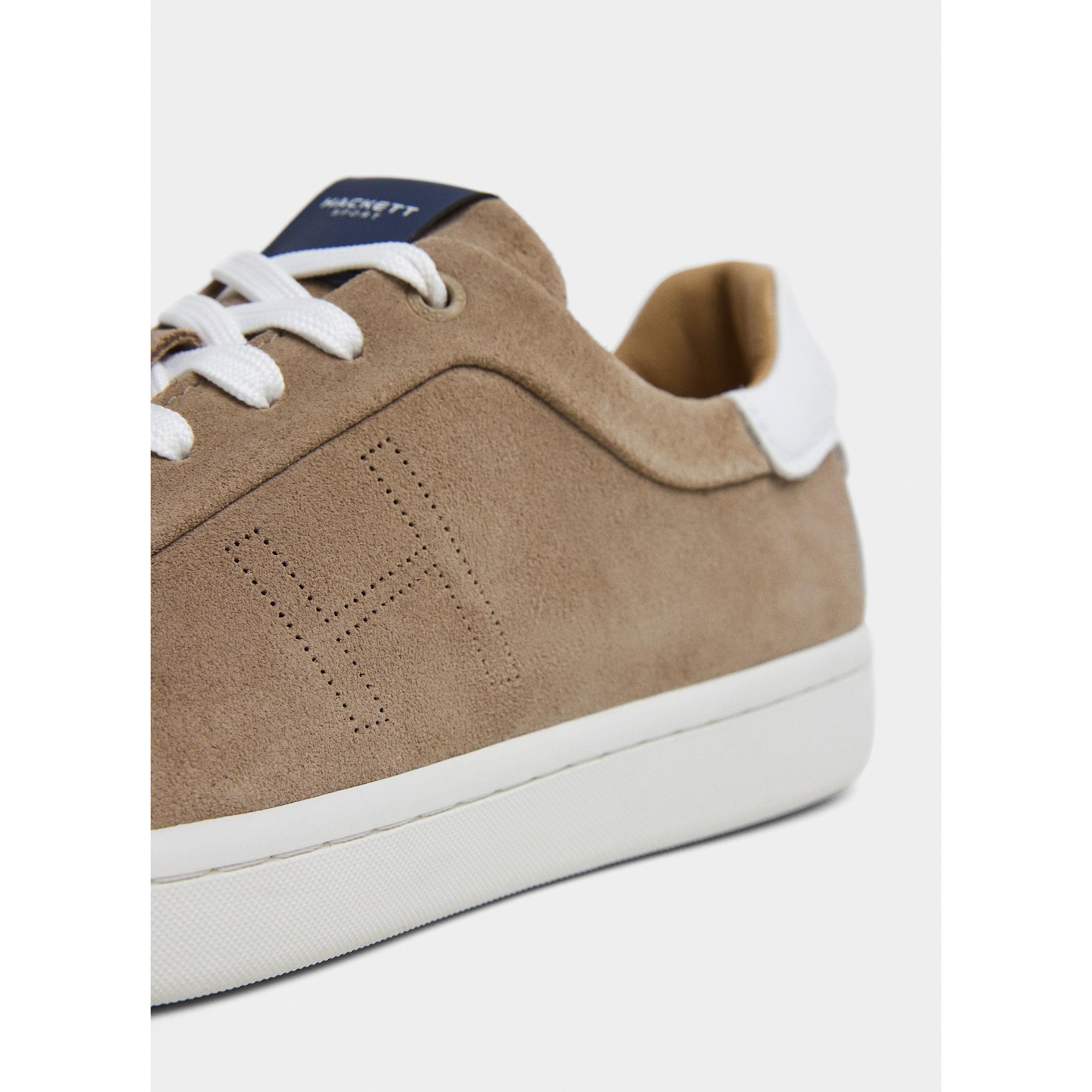 Product image 4 of 6 of Hackett Men's Bond Soft Moccasin Suede Sneaker - Sand Beige