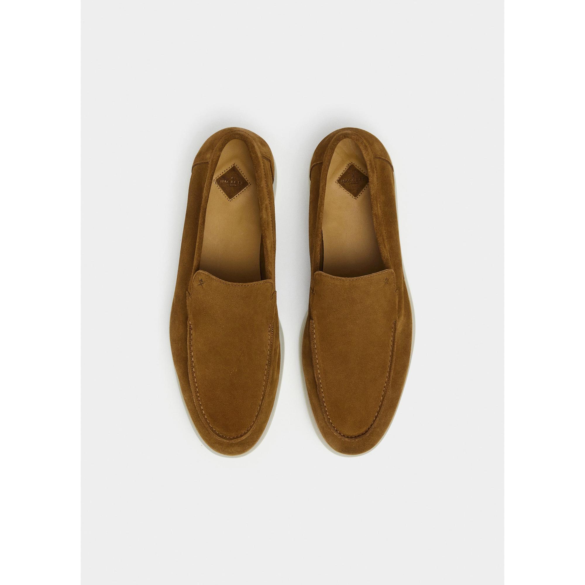 Product image 2 of 6 of Hackett Men's Martin Soft Moccasin Suede Shoes - Nut Brown